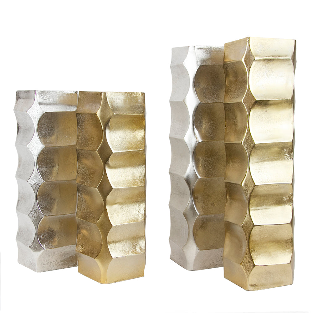 Galore Home Skyline vaso alluminio oro Small