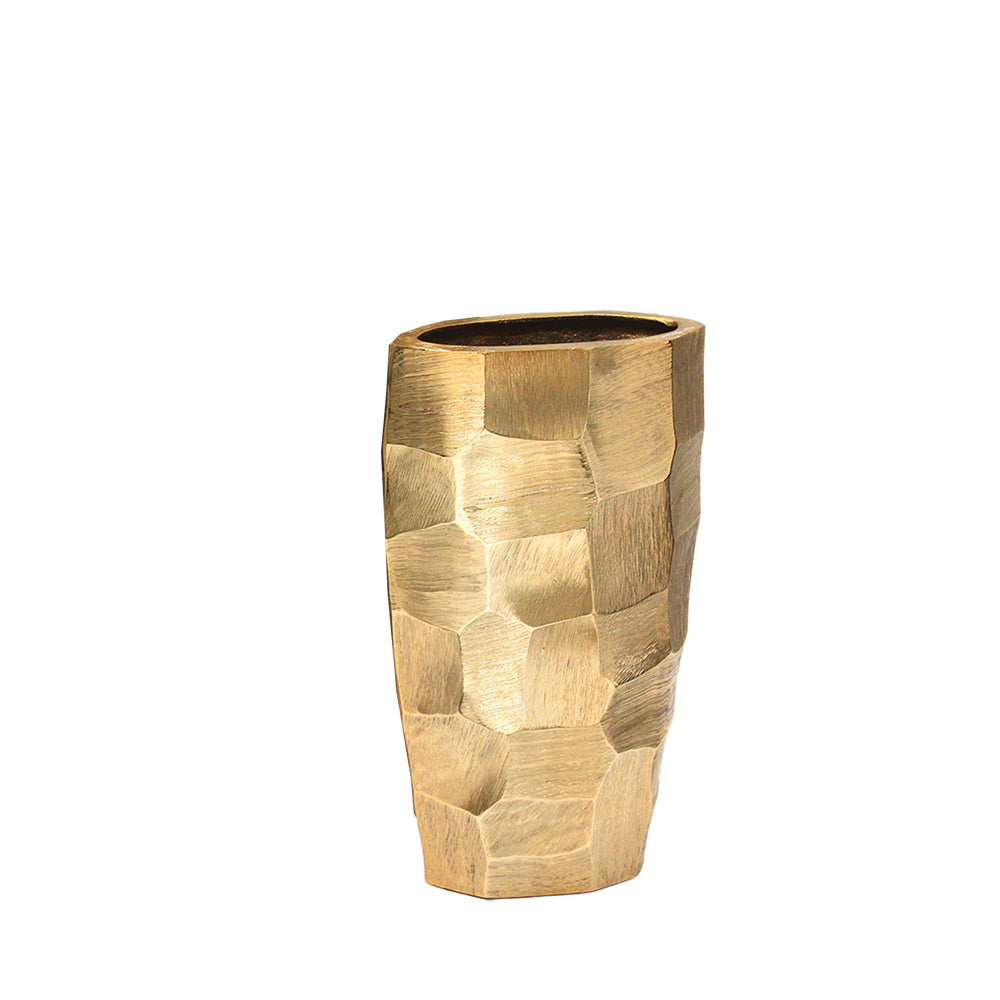 Galore Home Tapered 3-2045 vaso in metallo medio rame martellato