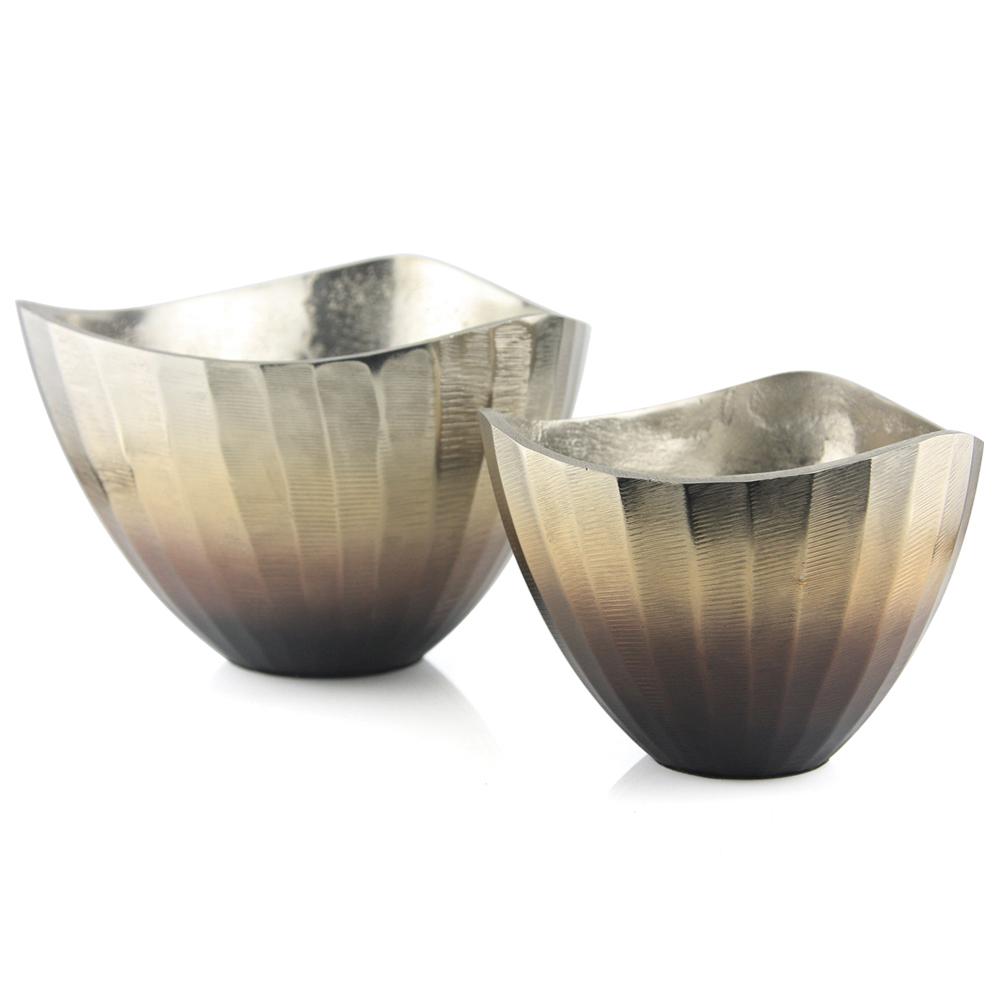 Galore Home Metal Gradient Centerpiece ciotola alluminio