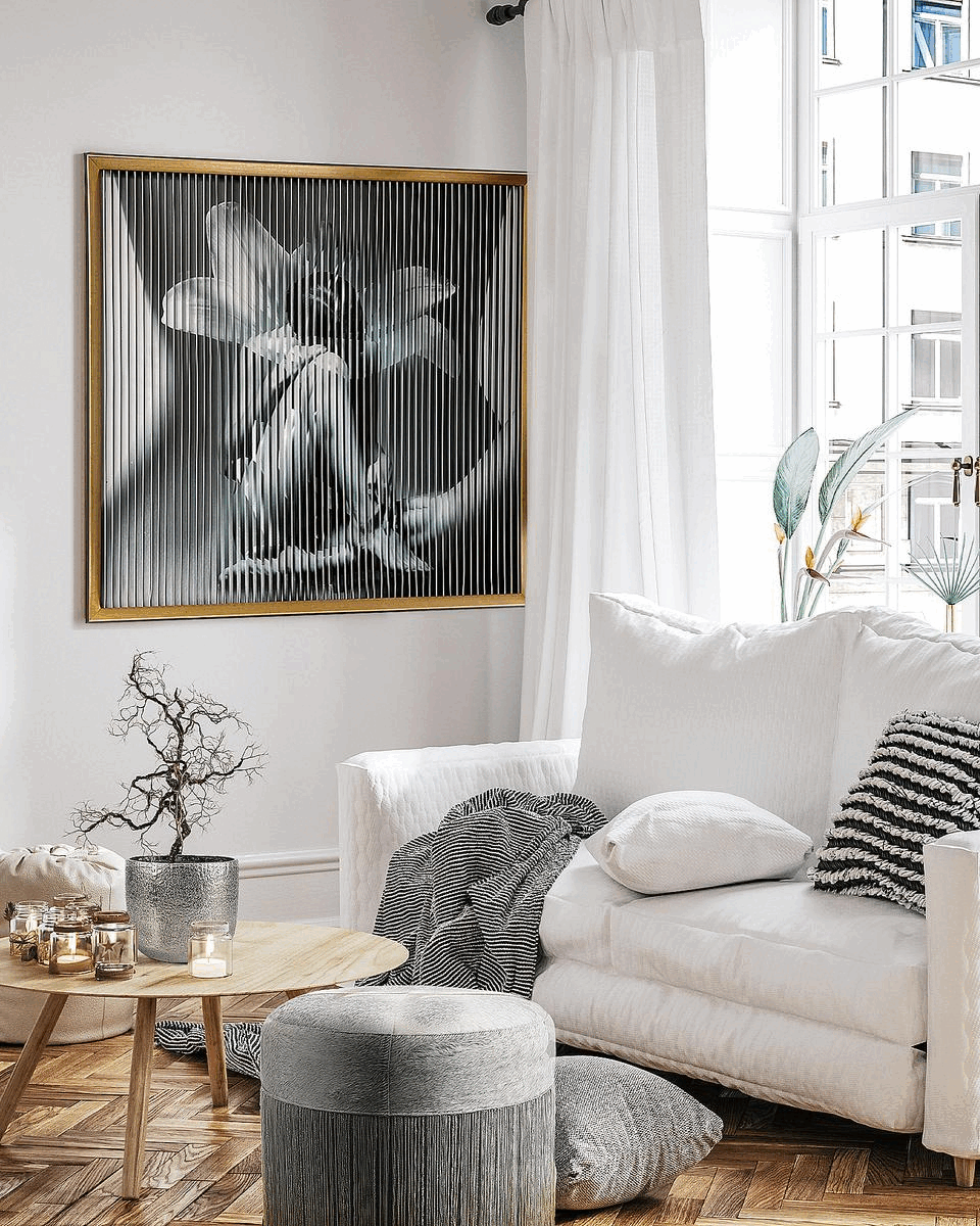 Galore Home Zen quadro cinetico parete 33" nero oro