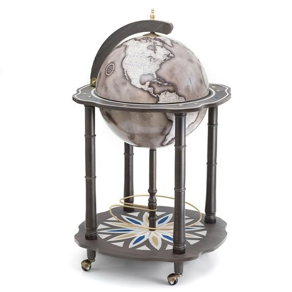 Zoffoli Lapis mappamondo bar 40 cm mappa moderna blu