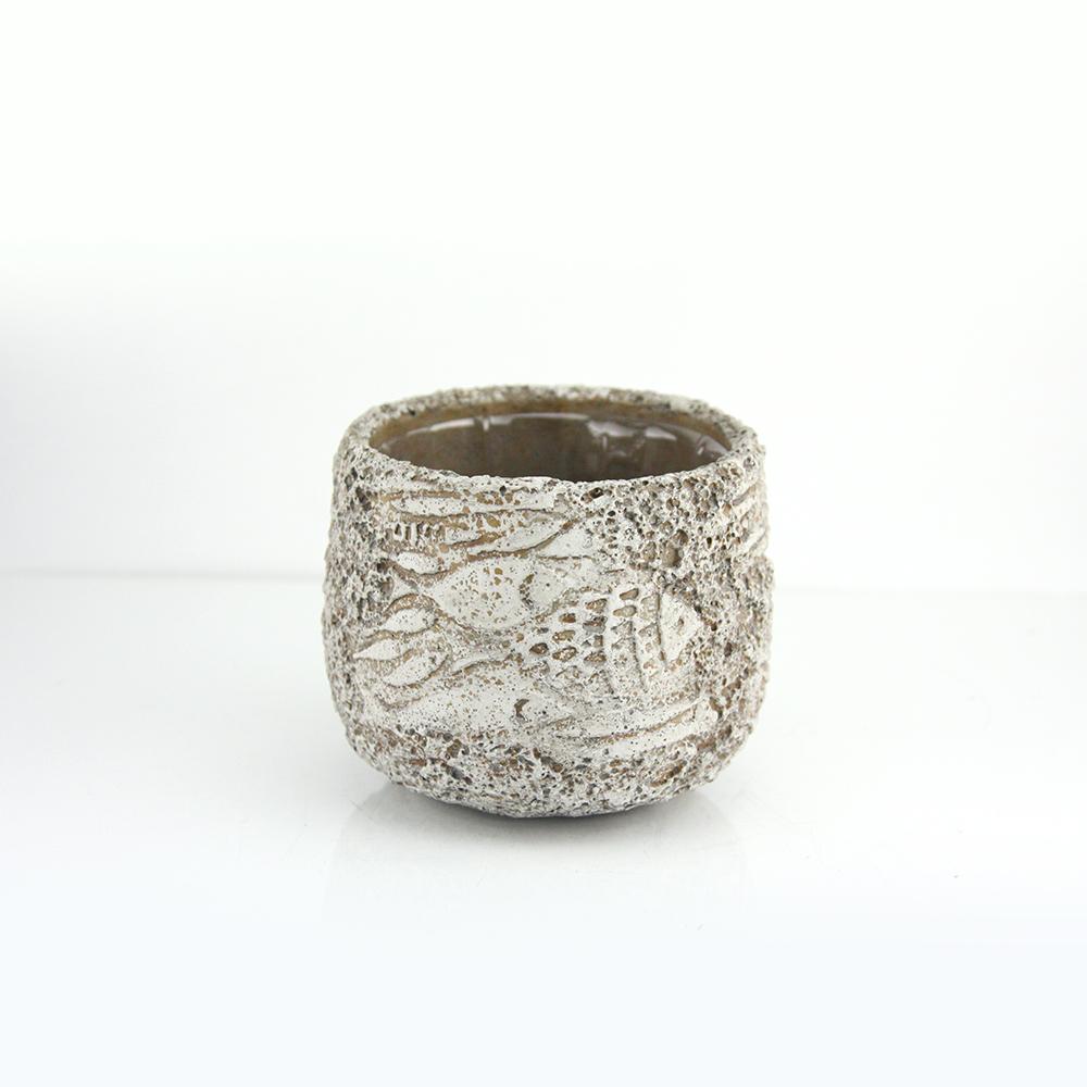 Galore Home Fossil vaso ceramica large sabbia