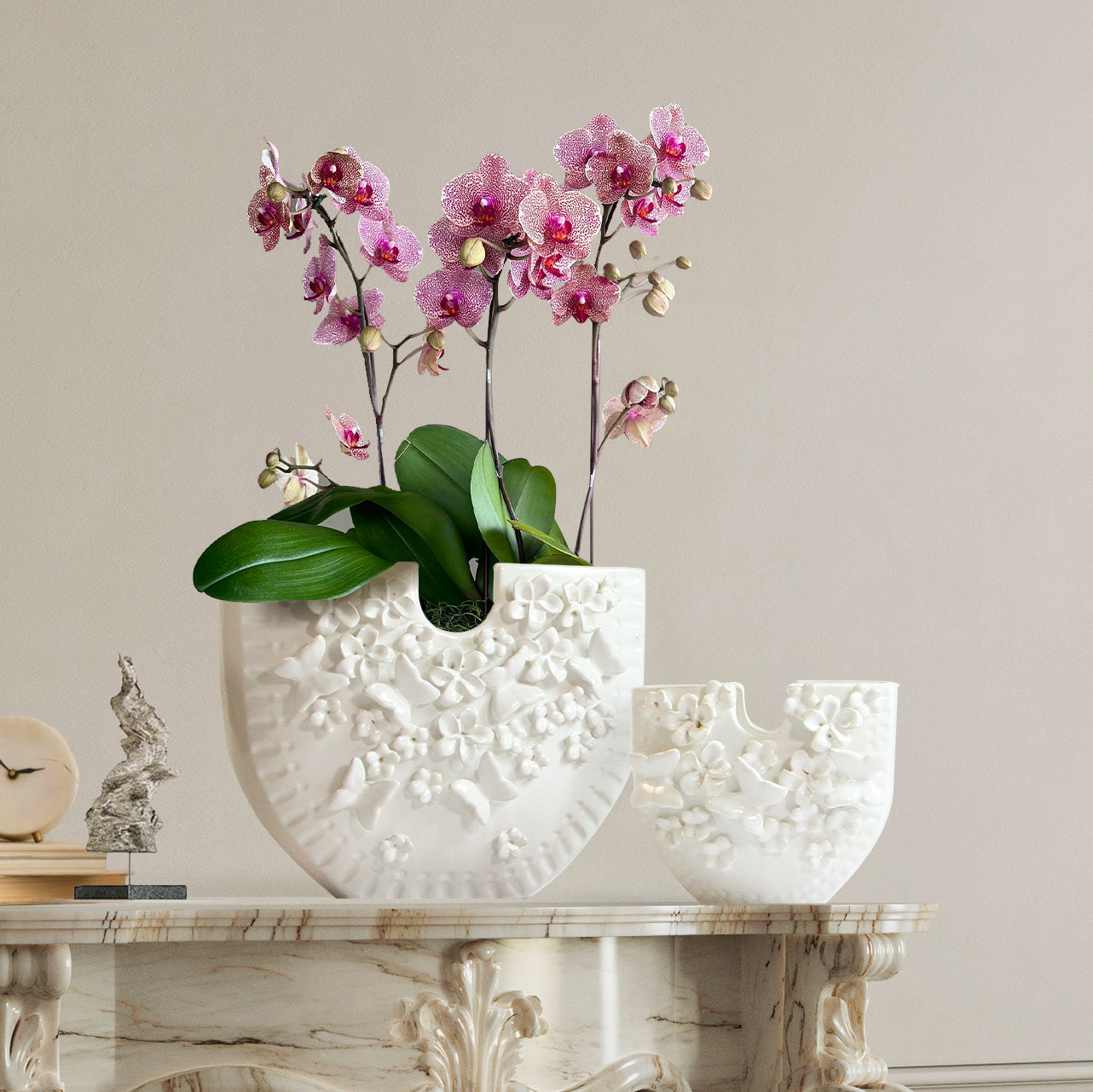 Galore Home Vogue vaso ceramica bianco S