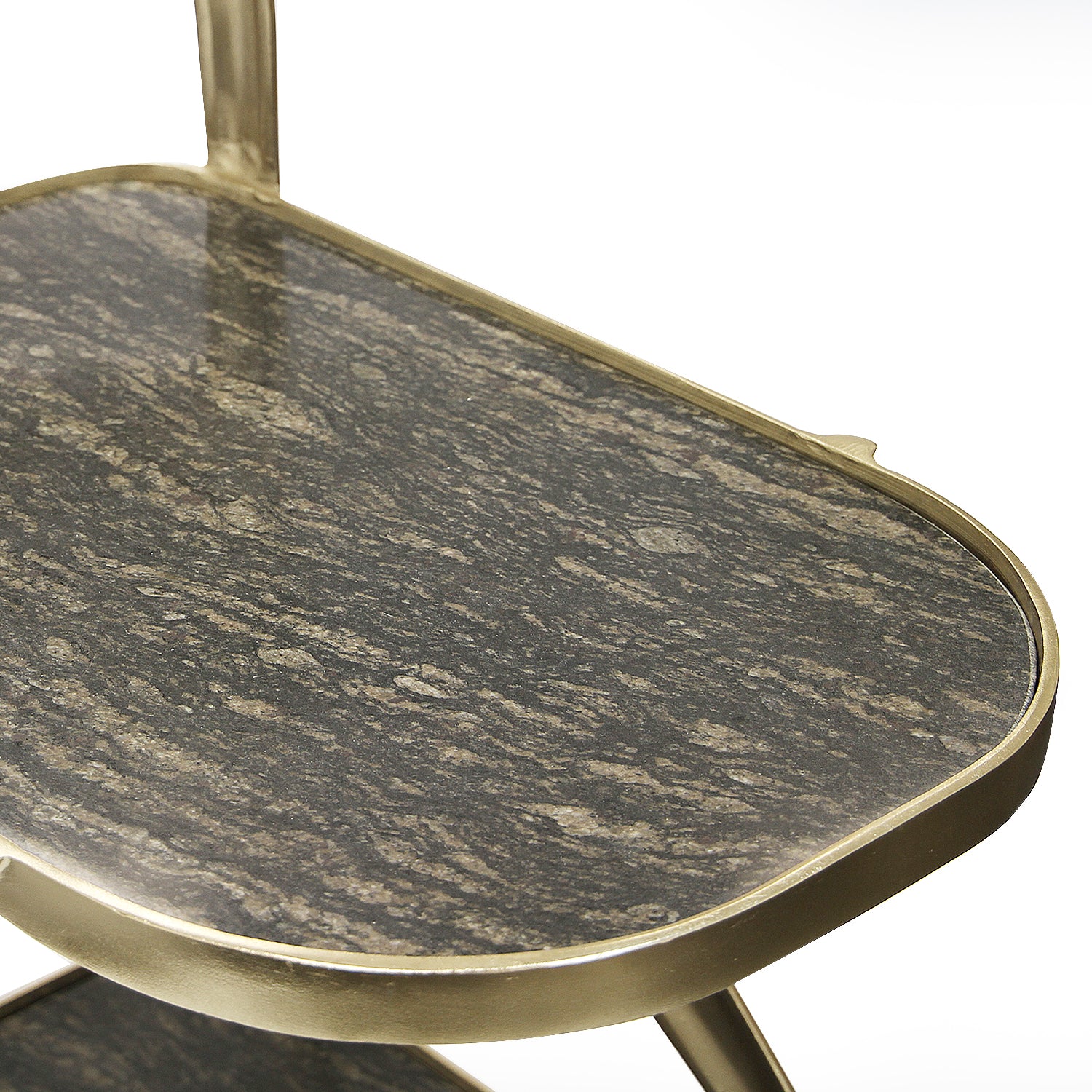 Galore Home Midnight Pour carrello bar marmo nero