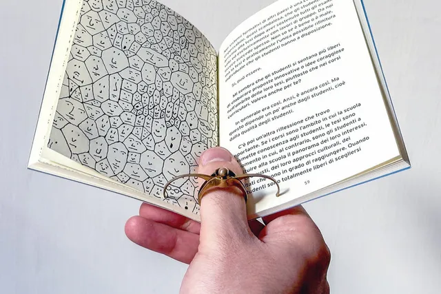 Cyrcus Design Coccinello anello per leggere oro giallo apribile