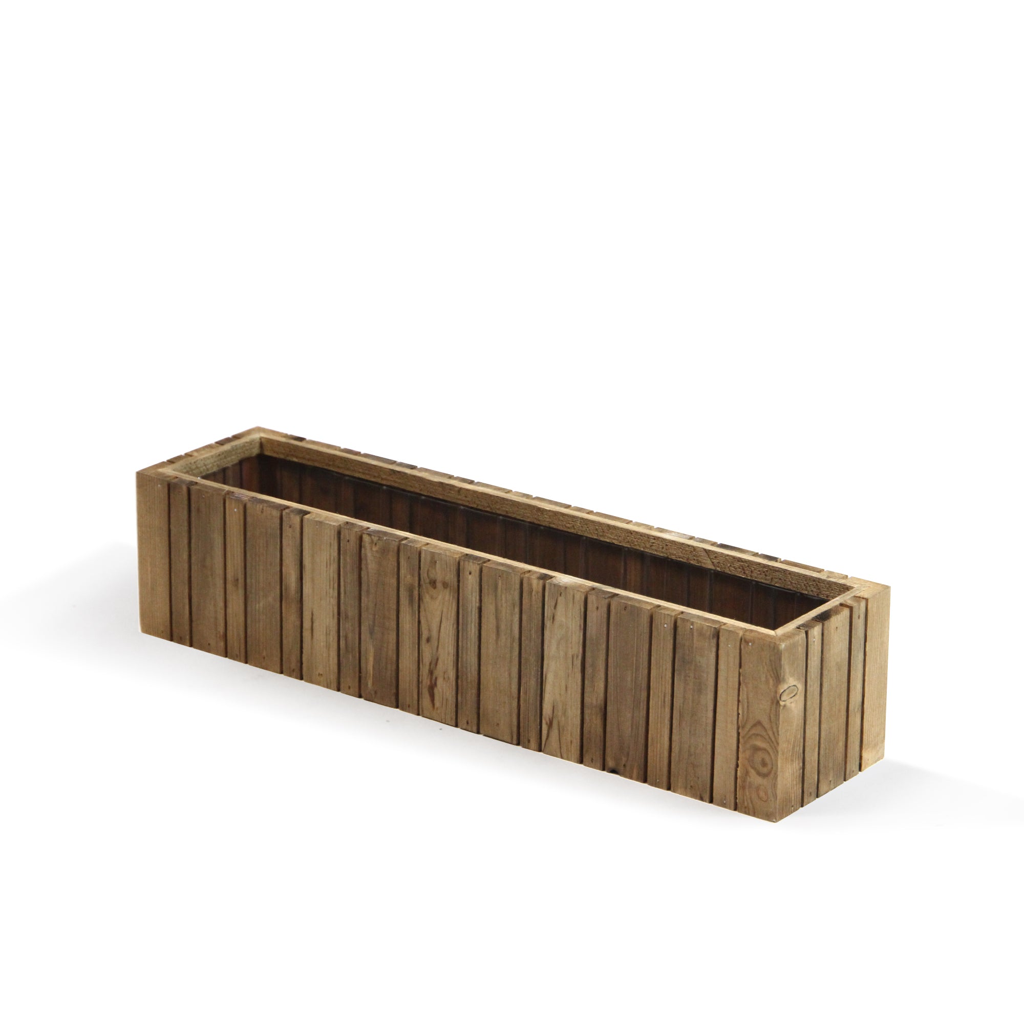 Galore Home Wood Box Portavaso Legno Naturale R3124 Set 2