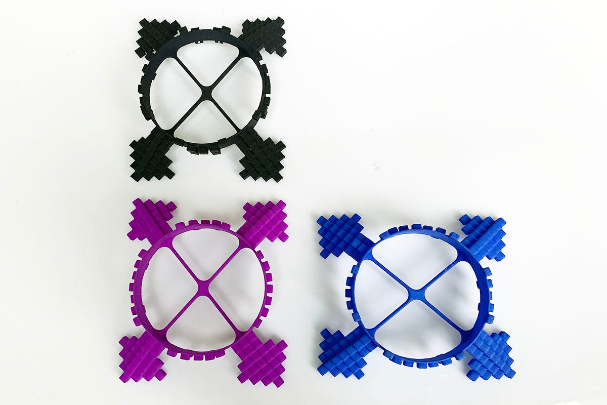 Cyrcus Design Soot CSO6 portacandele 2 pz nylon blu-viola pixel