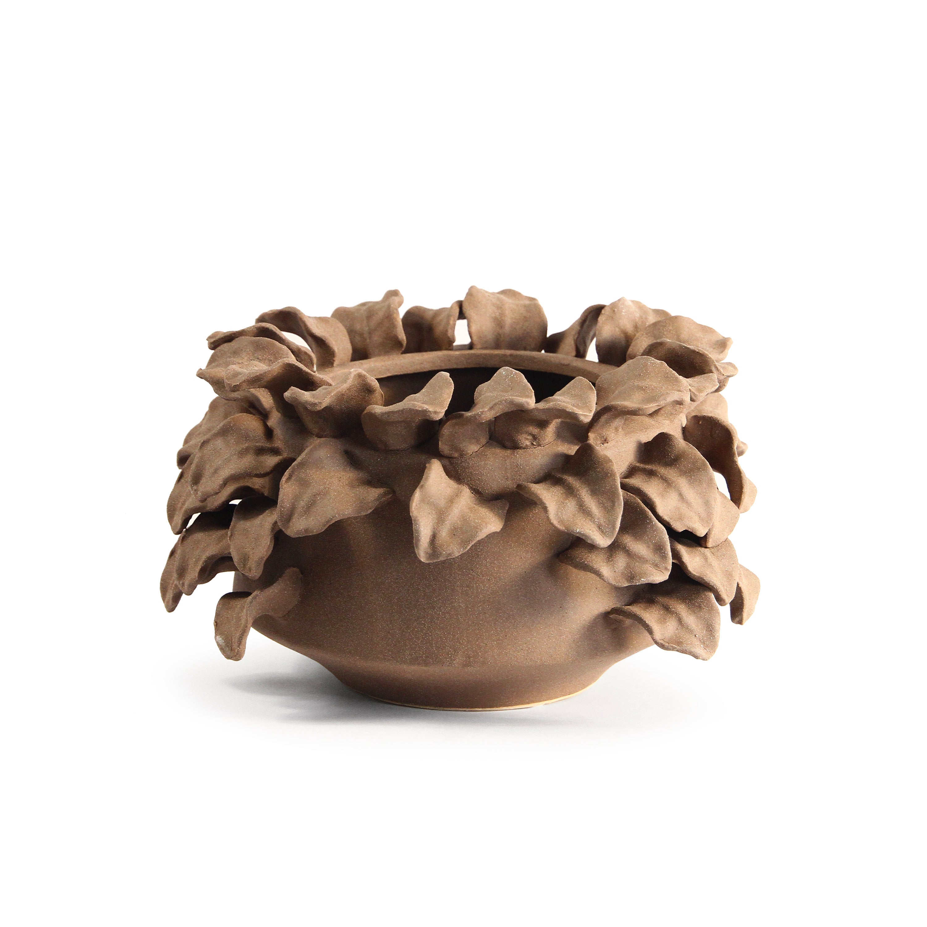 Galore Home Sculpted Petal CCV79 vaso ceramica rosso large