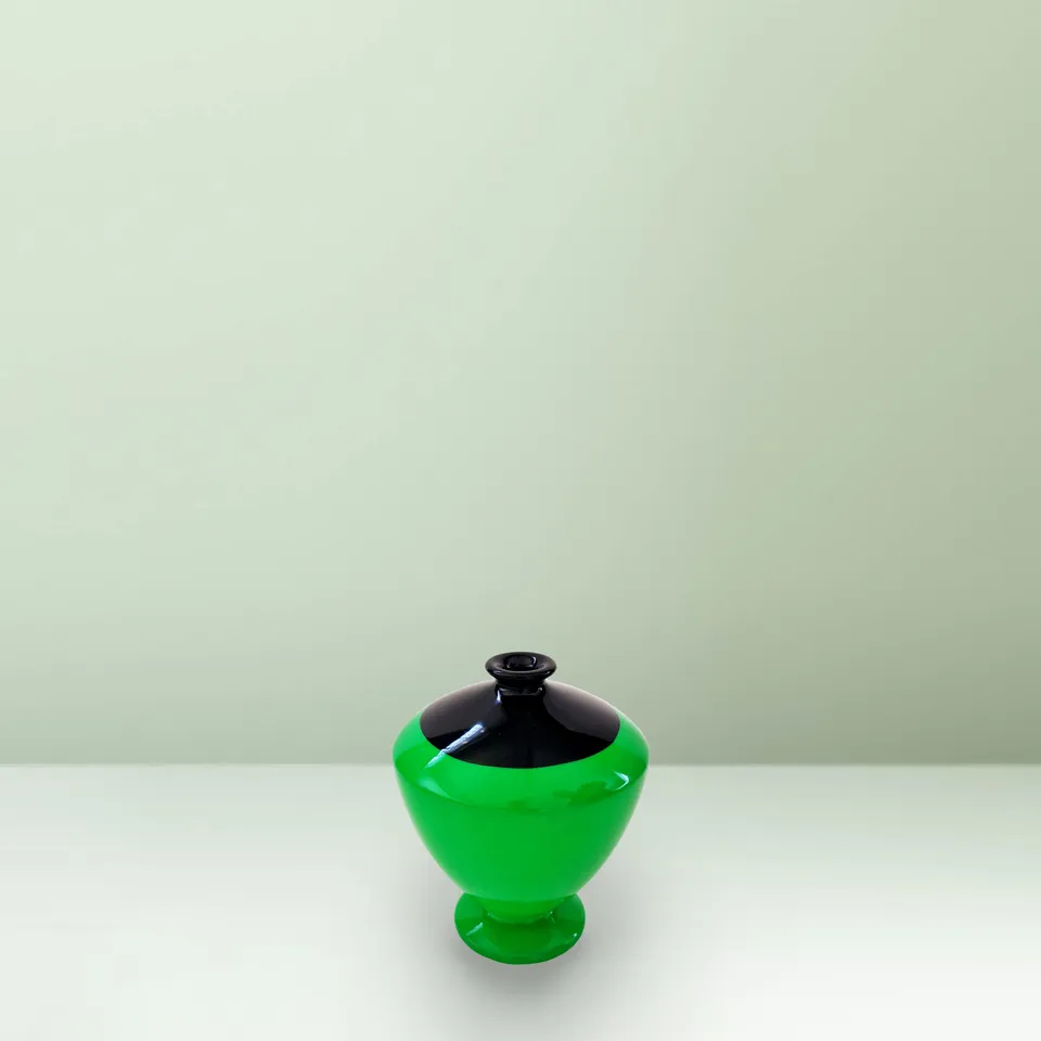 Ceramica Gatti 1928 Motor Valley MV27 vaso verde fluo 17 cm