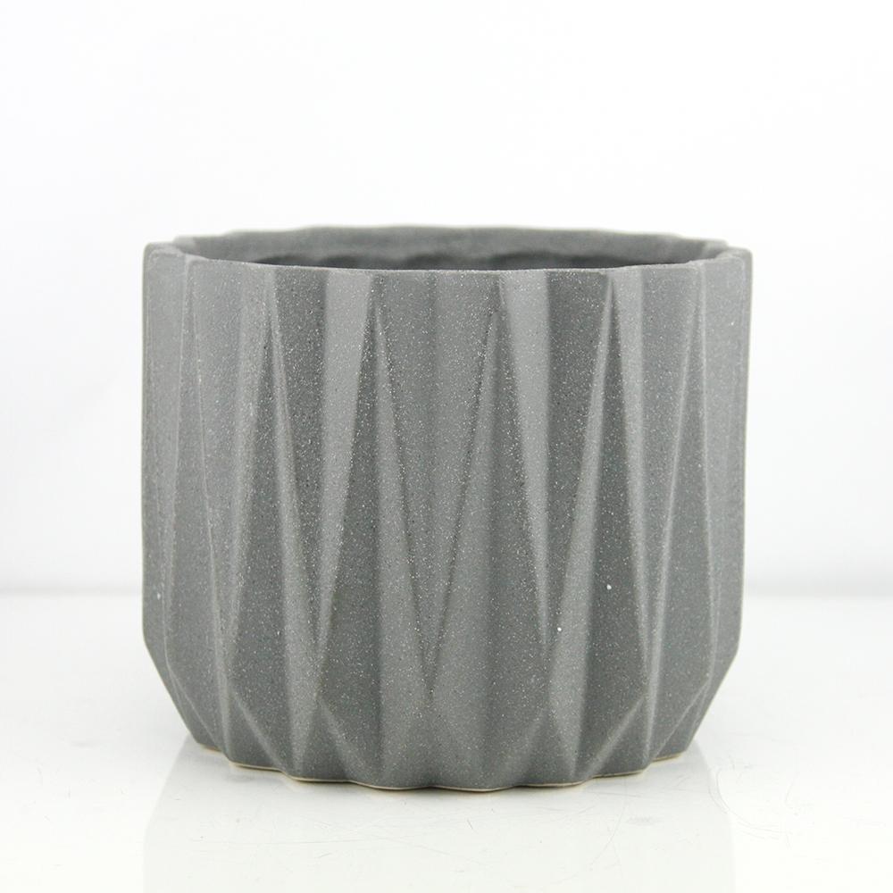 Galore Home Geometric vaso ceramica verde medio