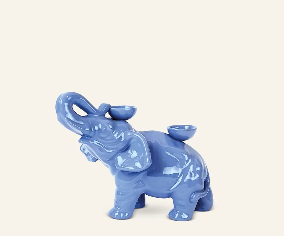 Ceramica Gatti 1928 Luce Selvaggia Elefante statua ceramica multicolore