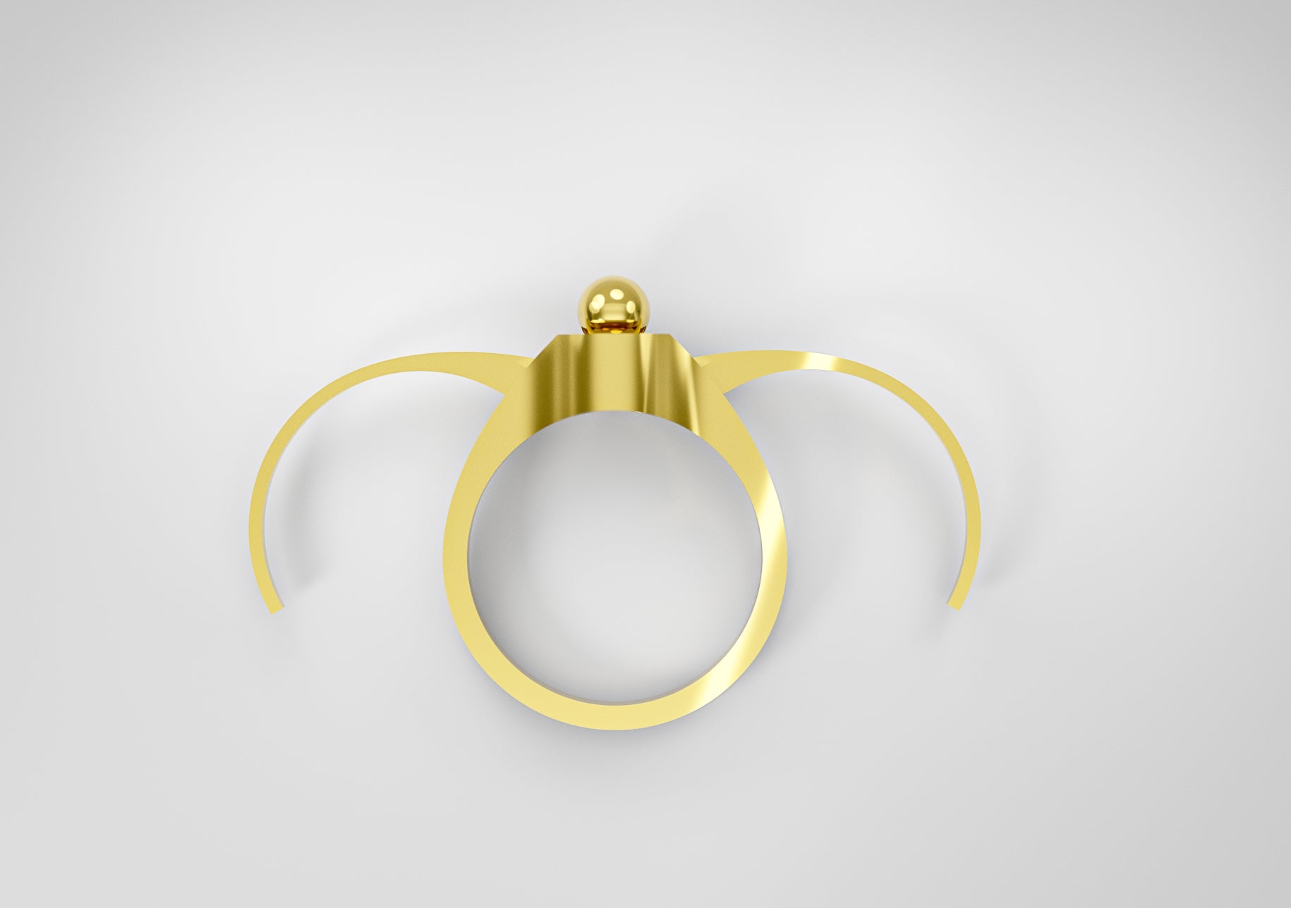 Cyrcus Design Coccinello anello per leggere oro giallo apribile