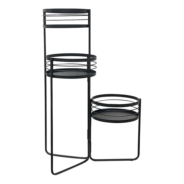 Galore Home Caged Iron portapiante ferro nero 101 cm