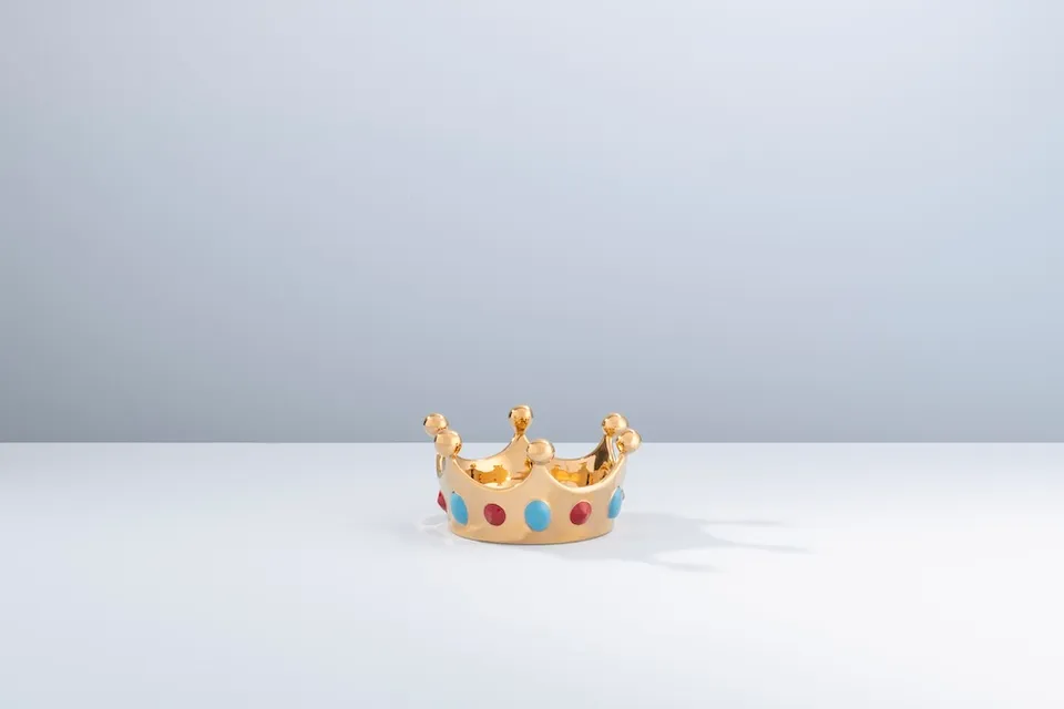 Ceramica Gatti 1928 Queen Laura Piccola corona oro