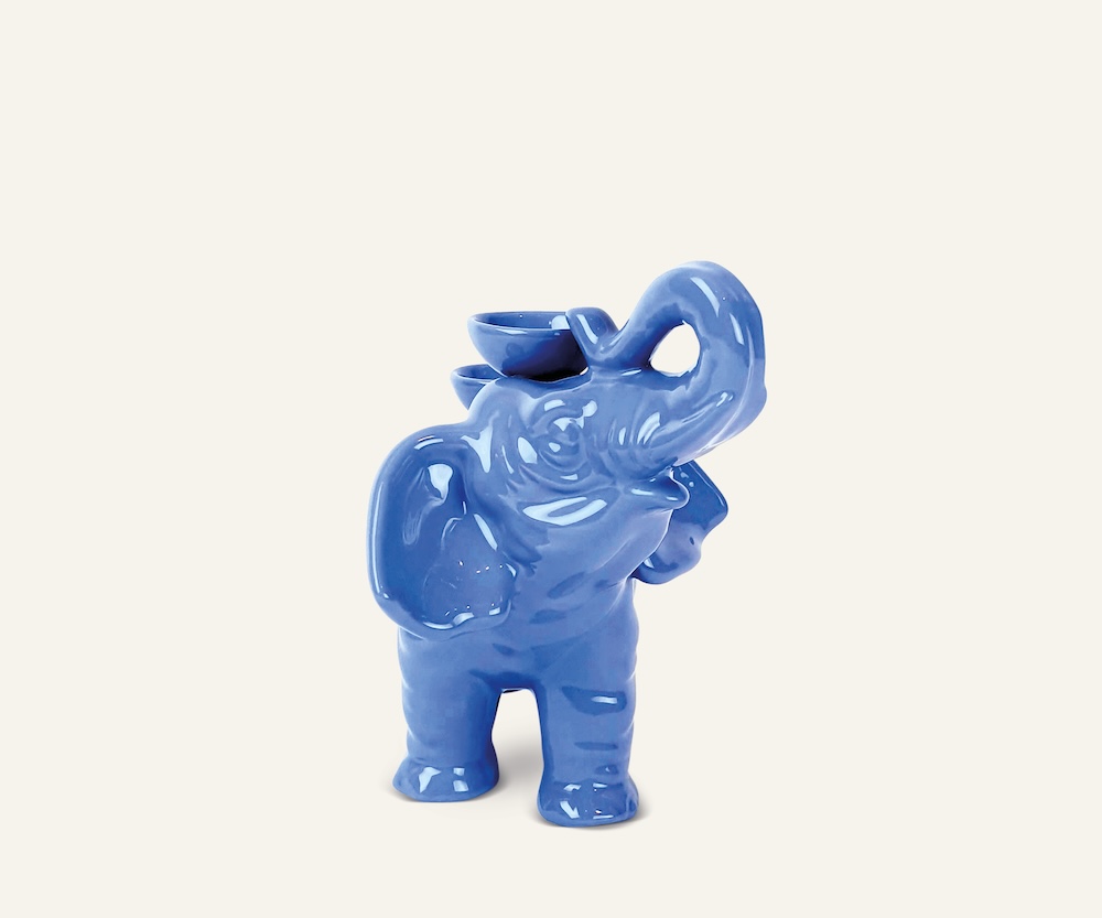 Ceramica Gatti 1928 Luce Selvaggia Elefante statua ceramica multicolore