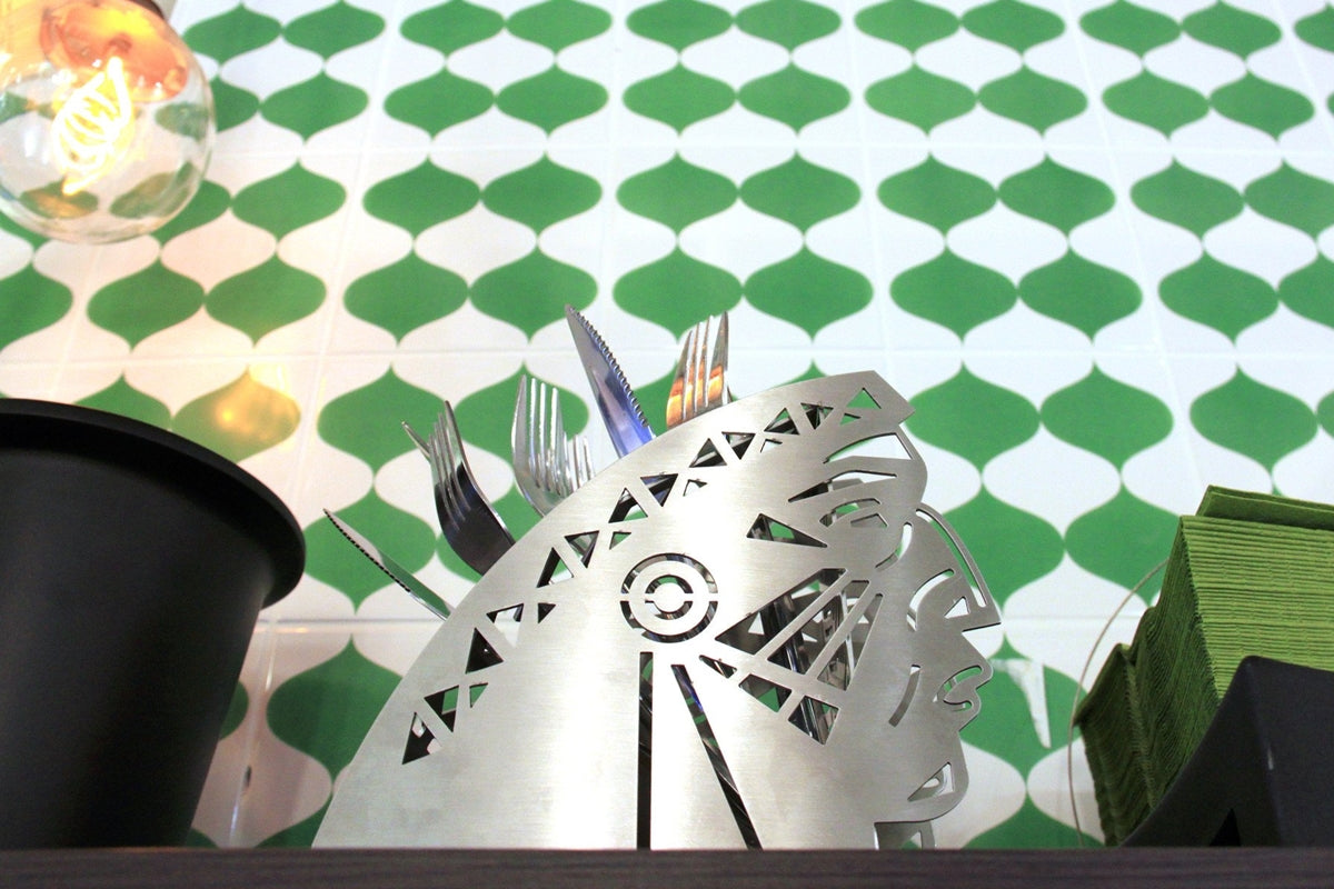 Cyrcus Design Tatanka portaposate acciaio taglio laser