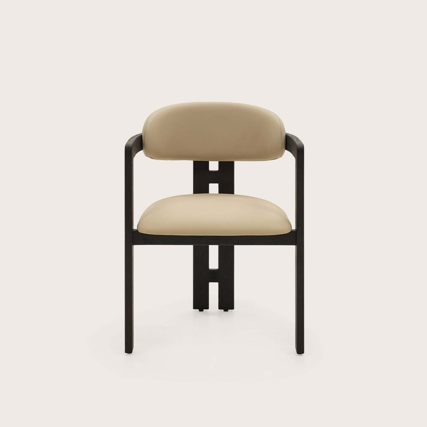 Galore Home Luxe Diner sedia pelle grigia 81 cm