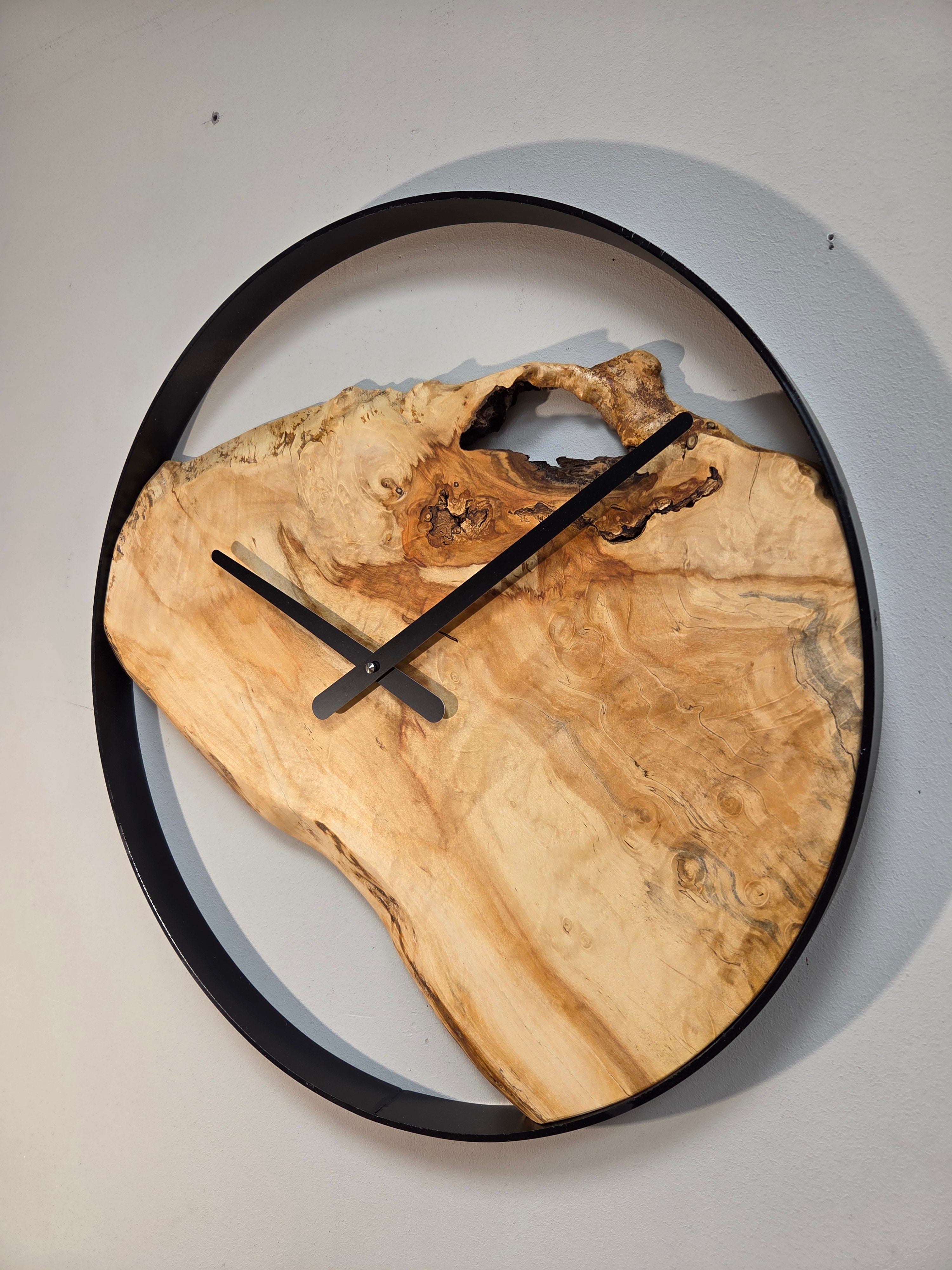 Il nido del picchio Orologio da parete in legno di acero orologio 50cm