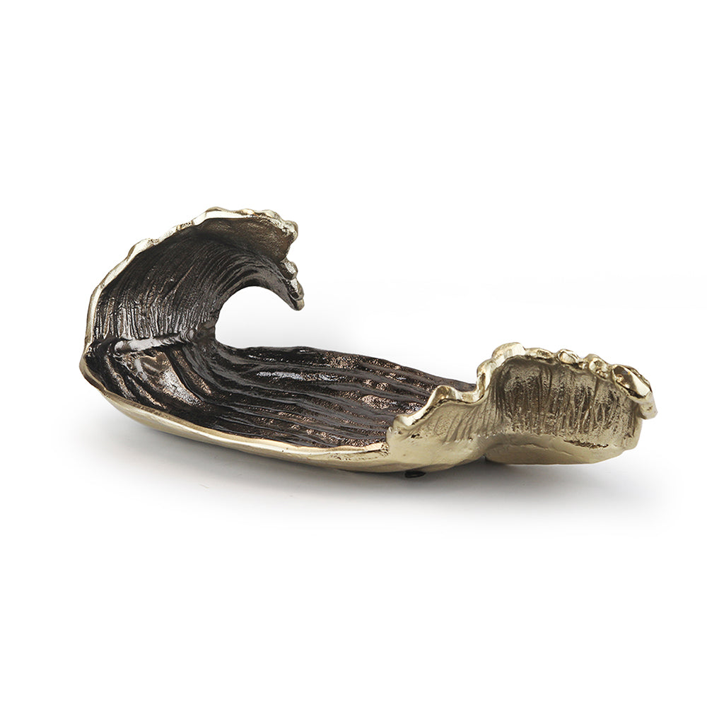 Galore Home Metal Platter vassoio scultura bronzo