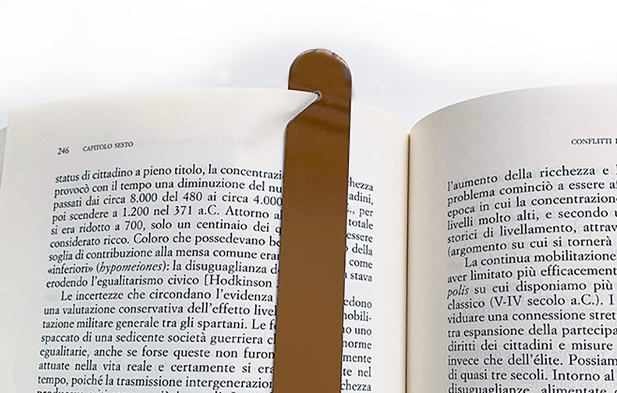 Cyrcus Design Segno Bookmark segnalibro acciaio naturale