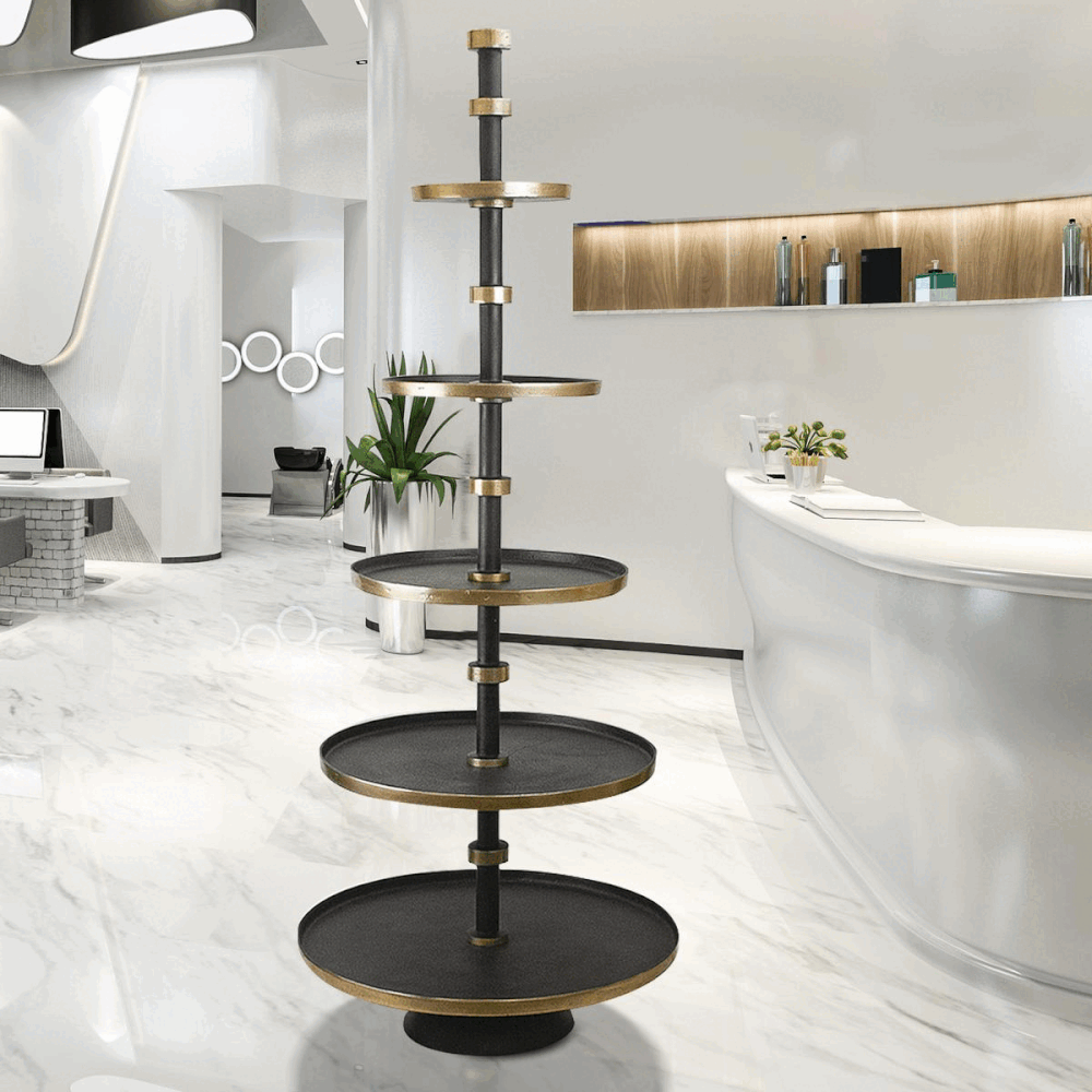 Galore Home 31-1409 alzata 4 piani alluminio oro