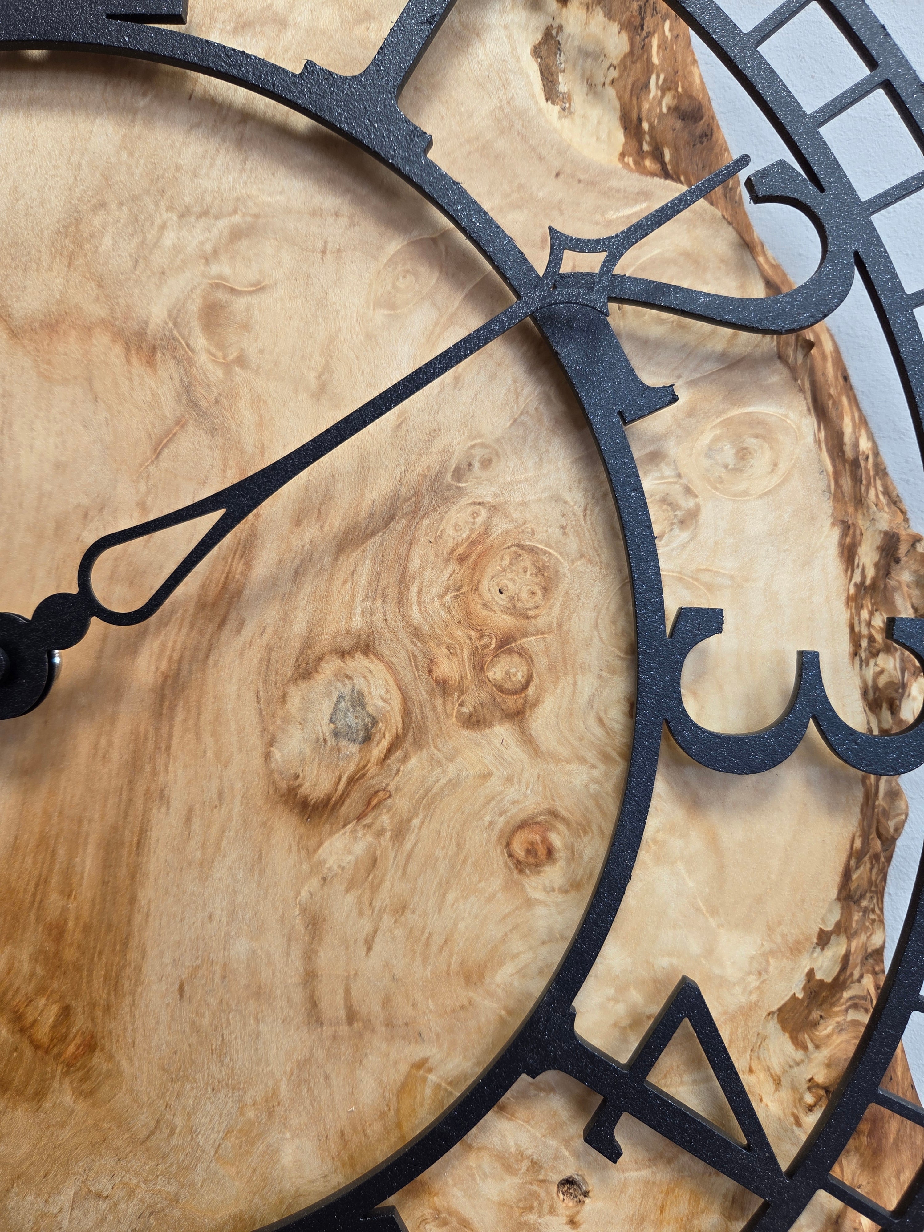 Il nido del picchio orologio da parete acero numeri romani