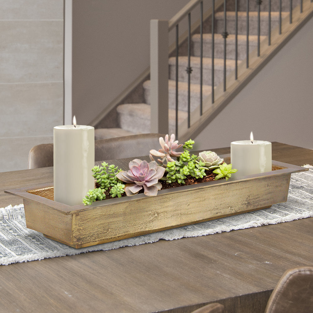 Galore Home 3-2080 vassoio ovale oro grande alluminio