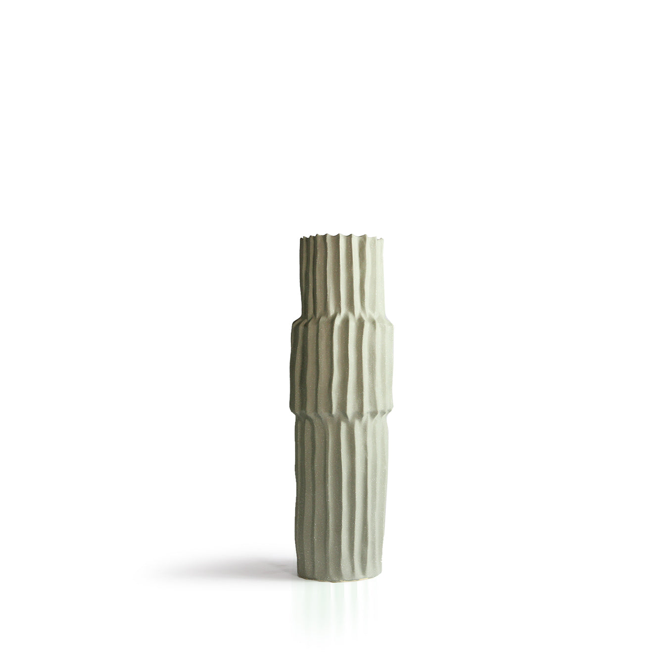 Galore Home Fluted vaso pavimento ceramica nero grande
