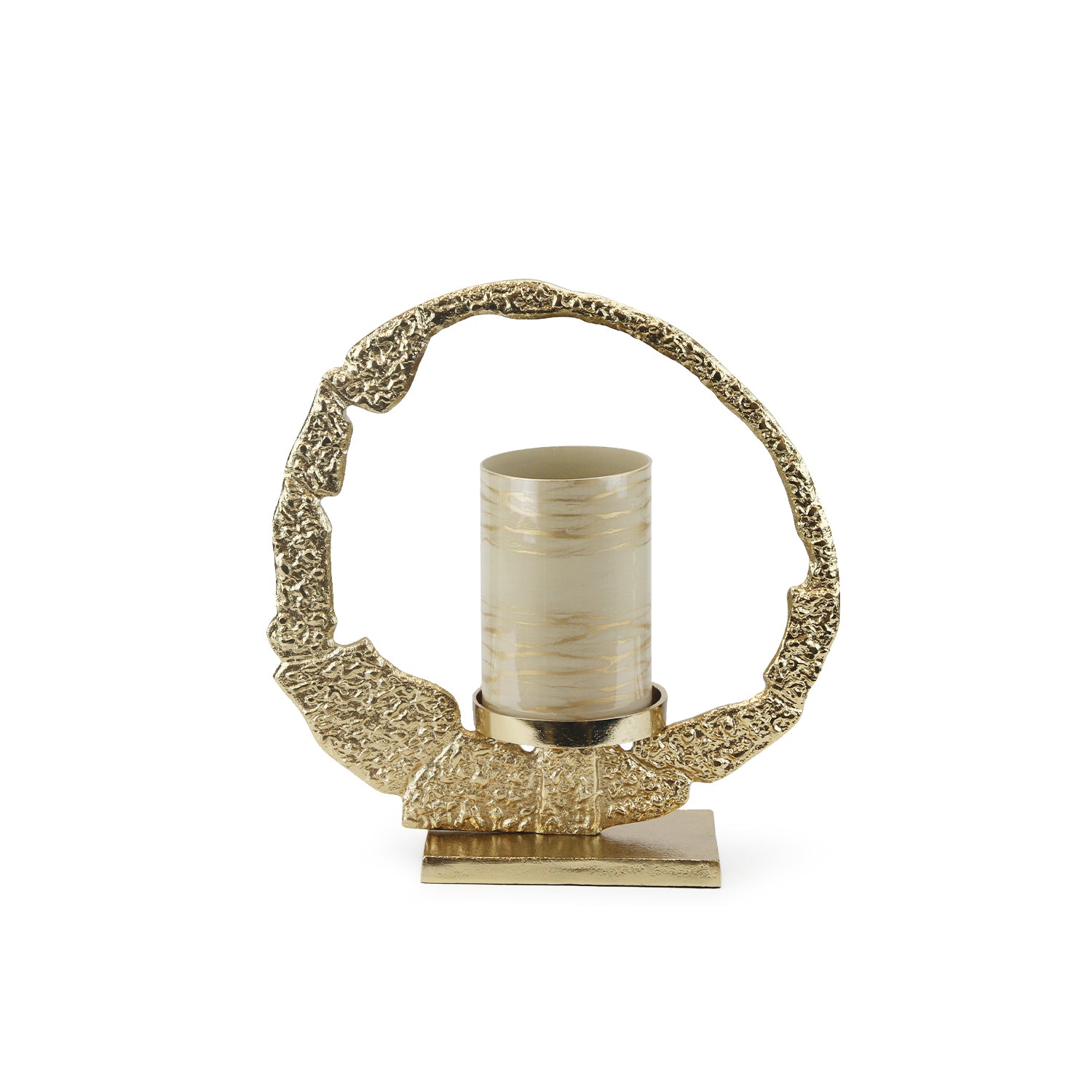 Galore Home Gilded Halo portacandele oro small