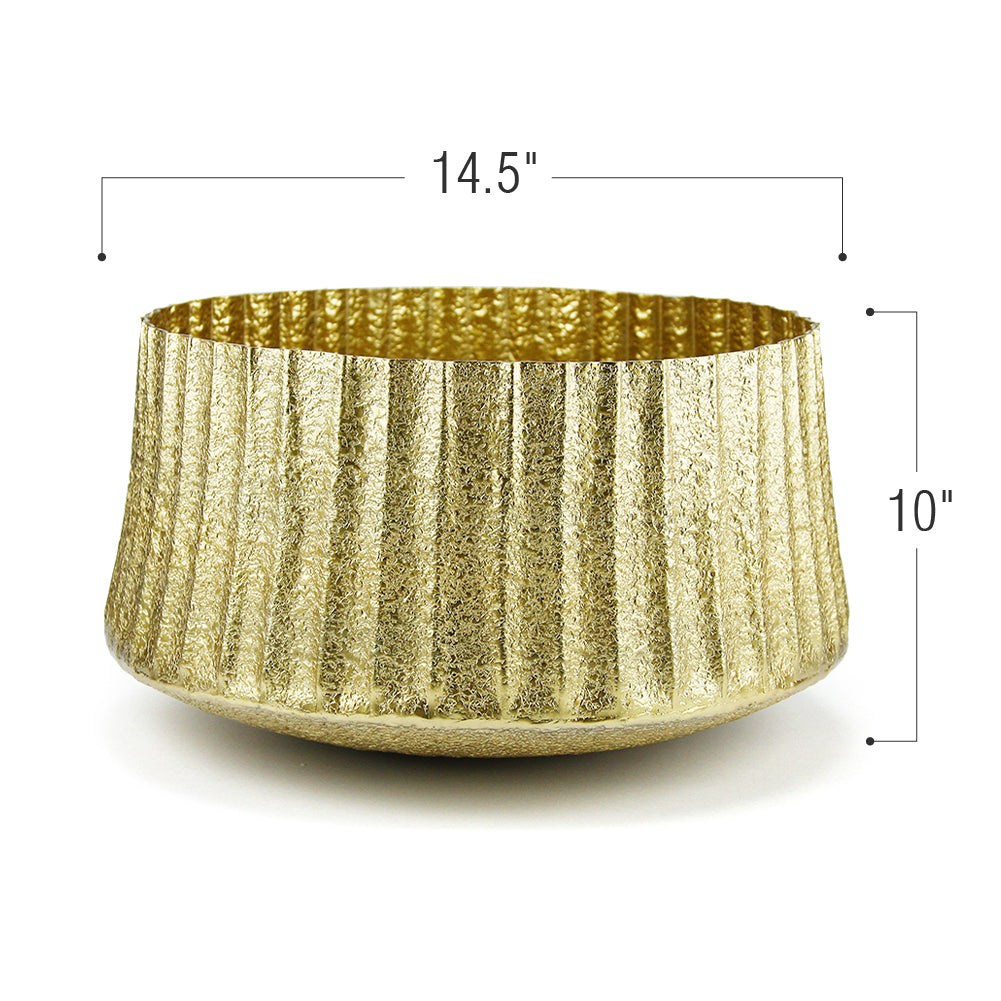 Galore Home Kuchen Cachepot in Alluminio Small Argento Opaco