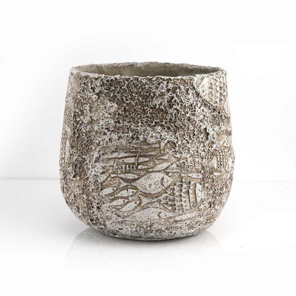Galore Home Fossil vaso ceramica large sabbia