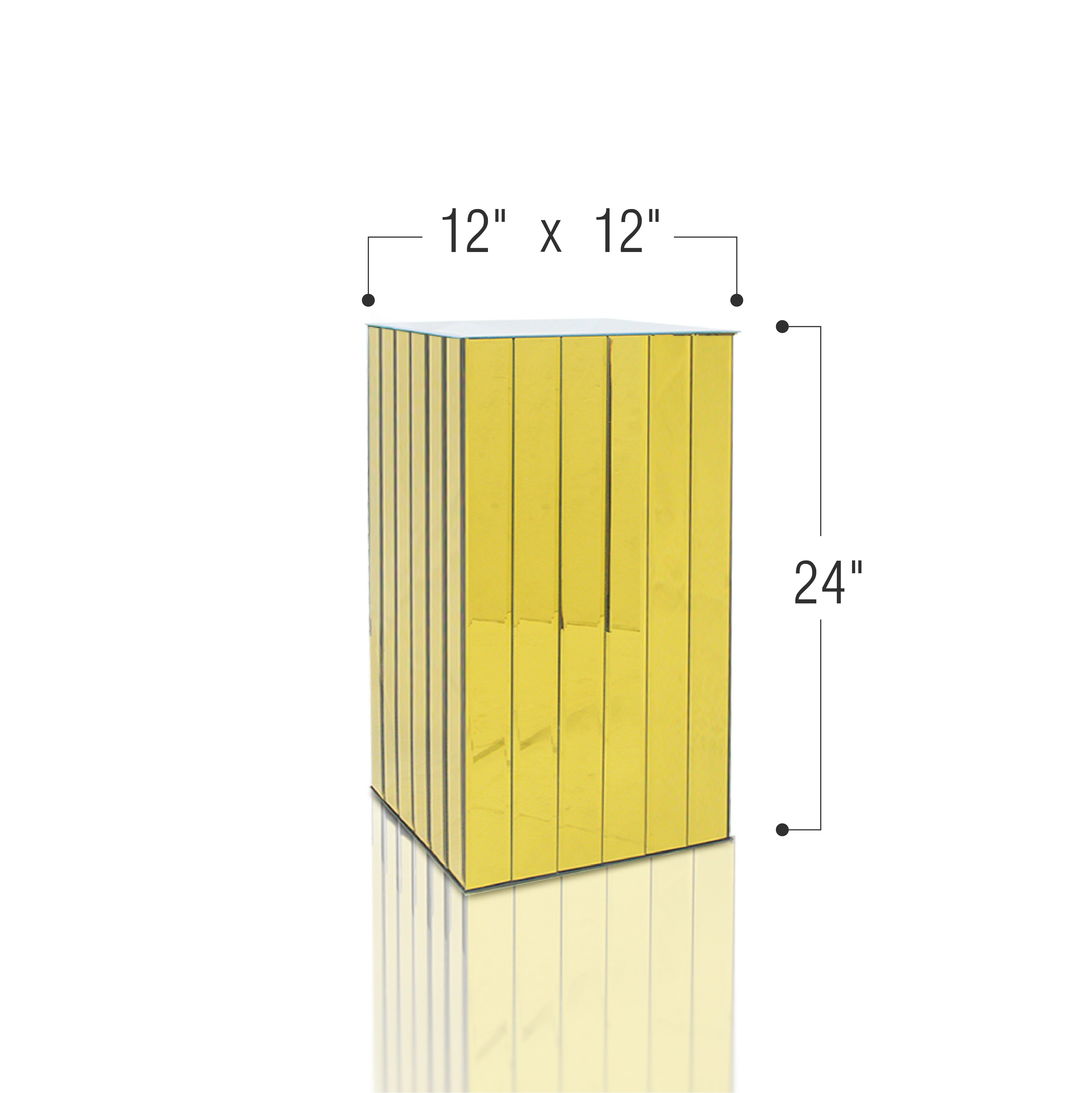 Galore Home Segmented Mirror colonna specchio oro small