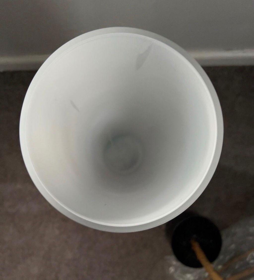 Galore Home vaso vetro cilindro bianco opaco 81cm