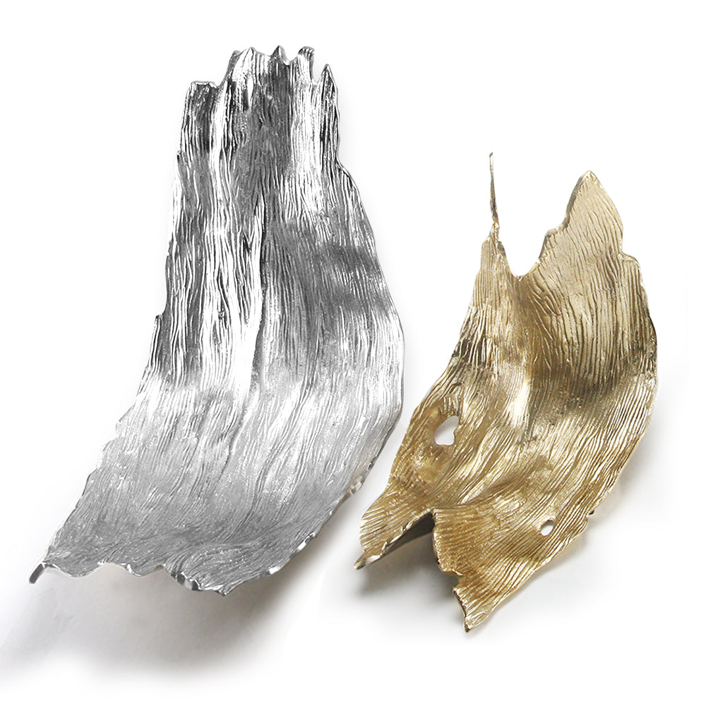 Galore Home Gilded Wave scultura alluminio oro L
