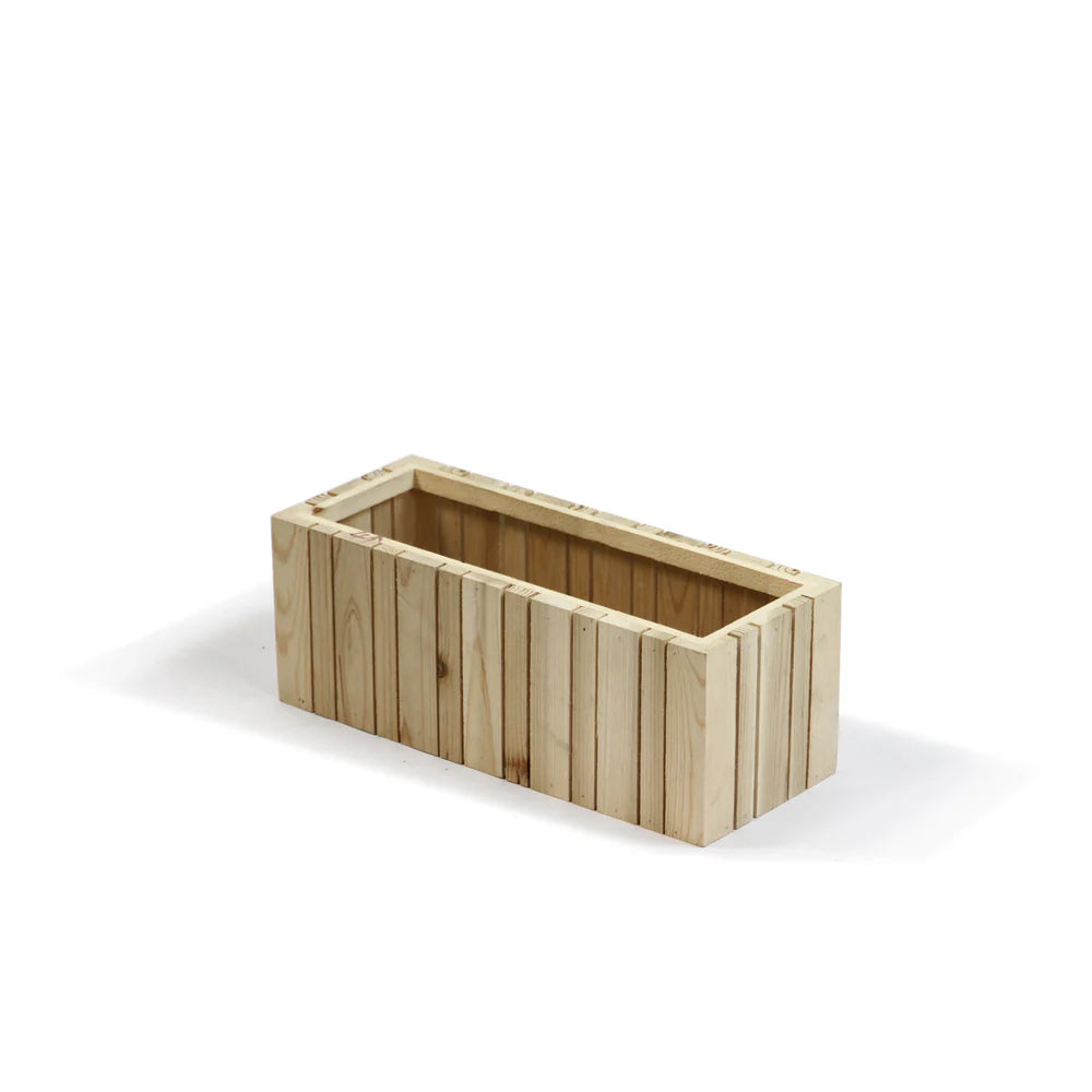 Galore Home Vertical Slat fioriera legno Natural R3125