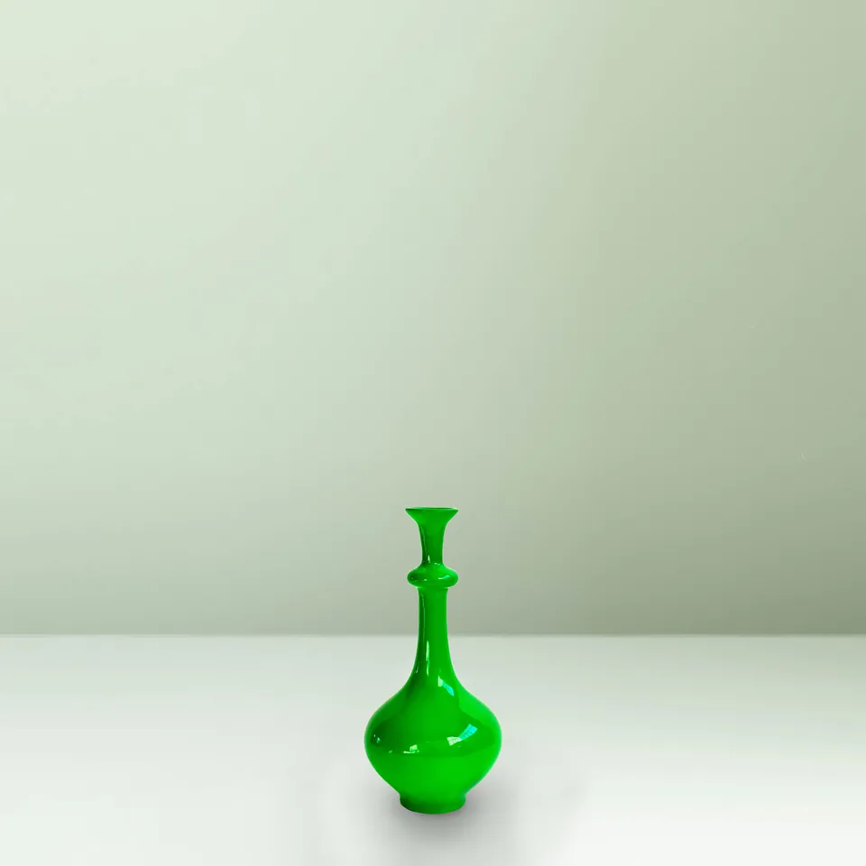 Ceramica Gatti 1928 Motor Valley MV36 vaso bottiglia verde fluo