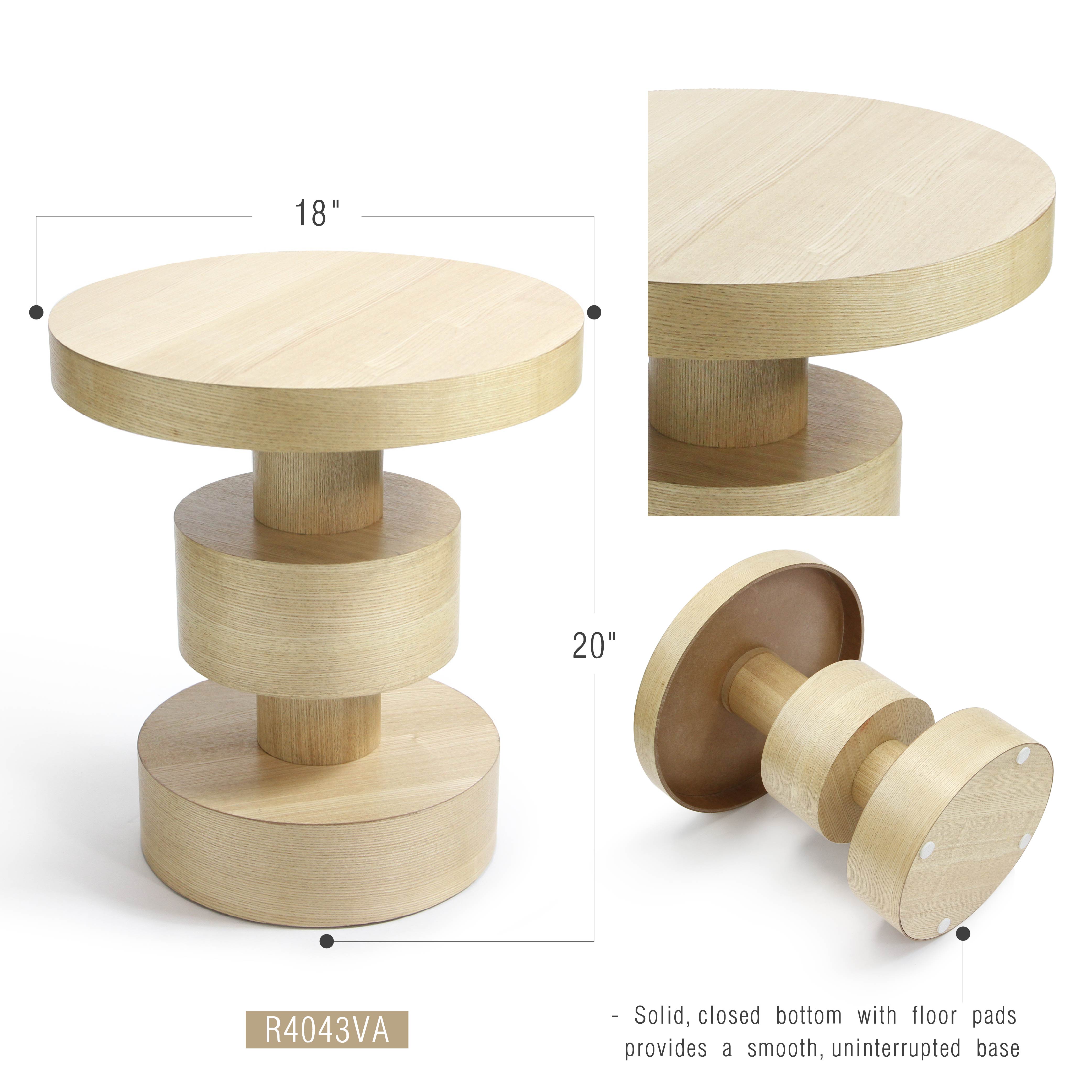 Galore Home Tech-Inspired tavolino Vanilla Ash MDF