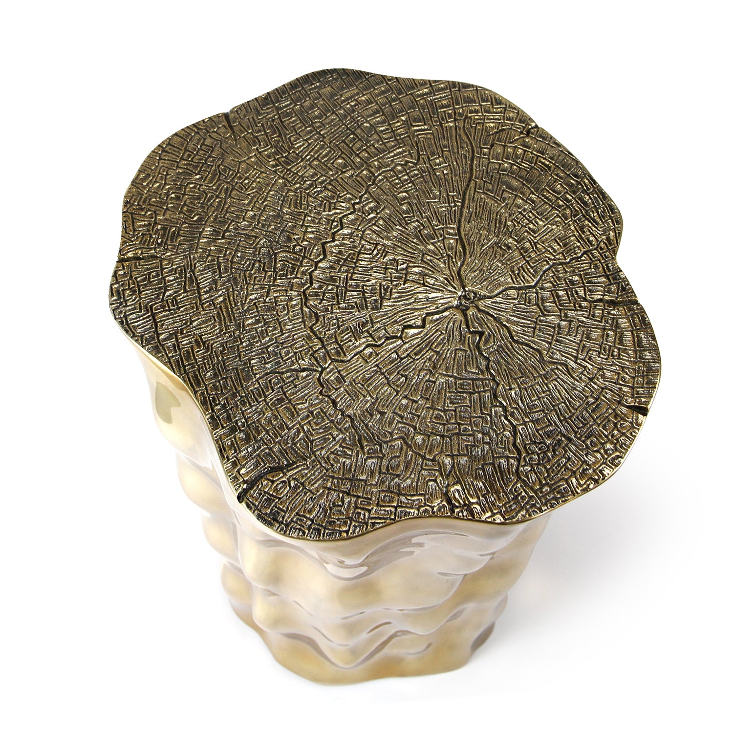 Galore Home Cascade Edge tavolino oro alluminio