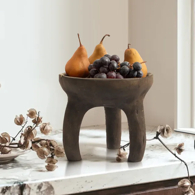 Galore Home vassoio legno alzata treppiede