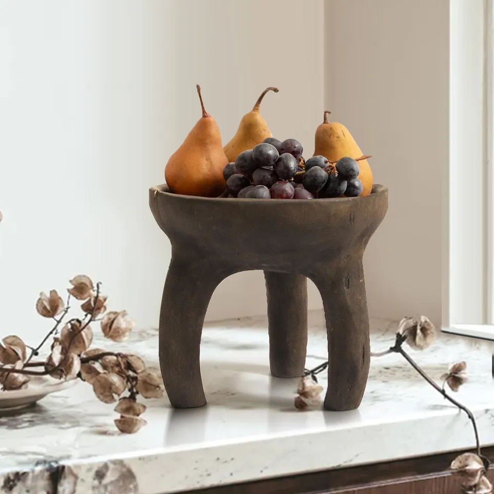 Galore Home vassoio legno alzata treppiede