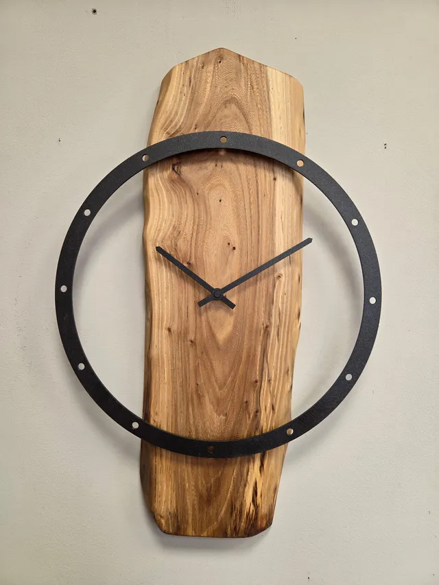 Il nido del picchio orologio da parete olmo 39 cm antracite