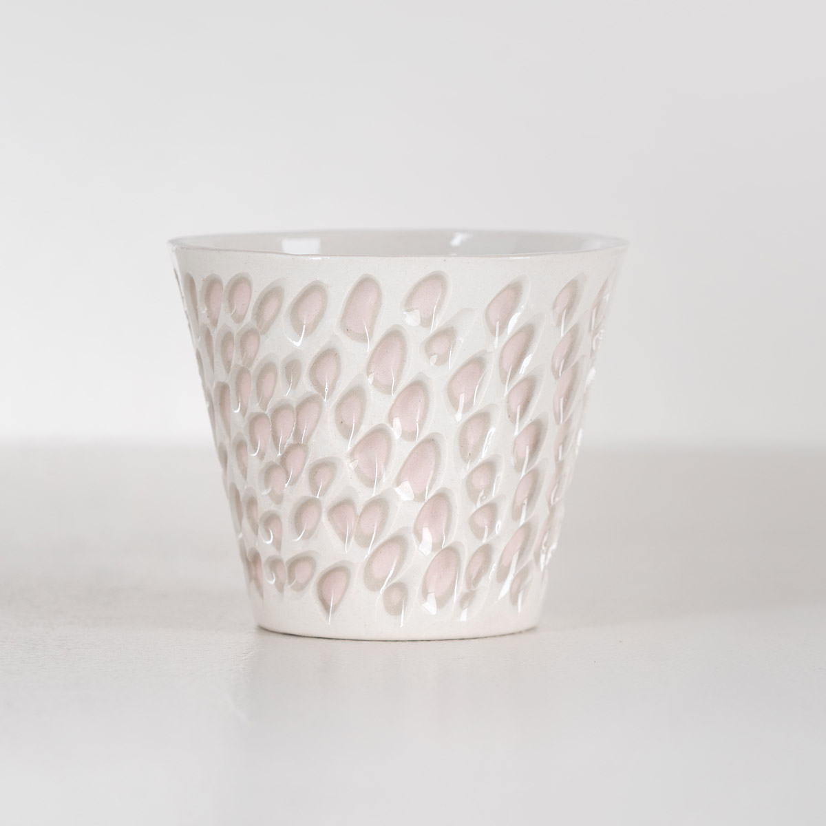 Atelier Alida Ceramiche Conchiglia bicchiere in gres bianco