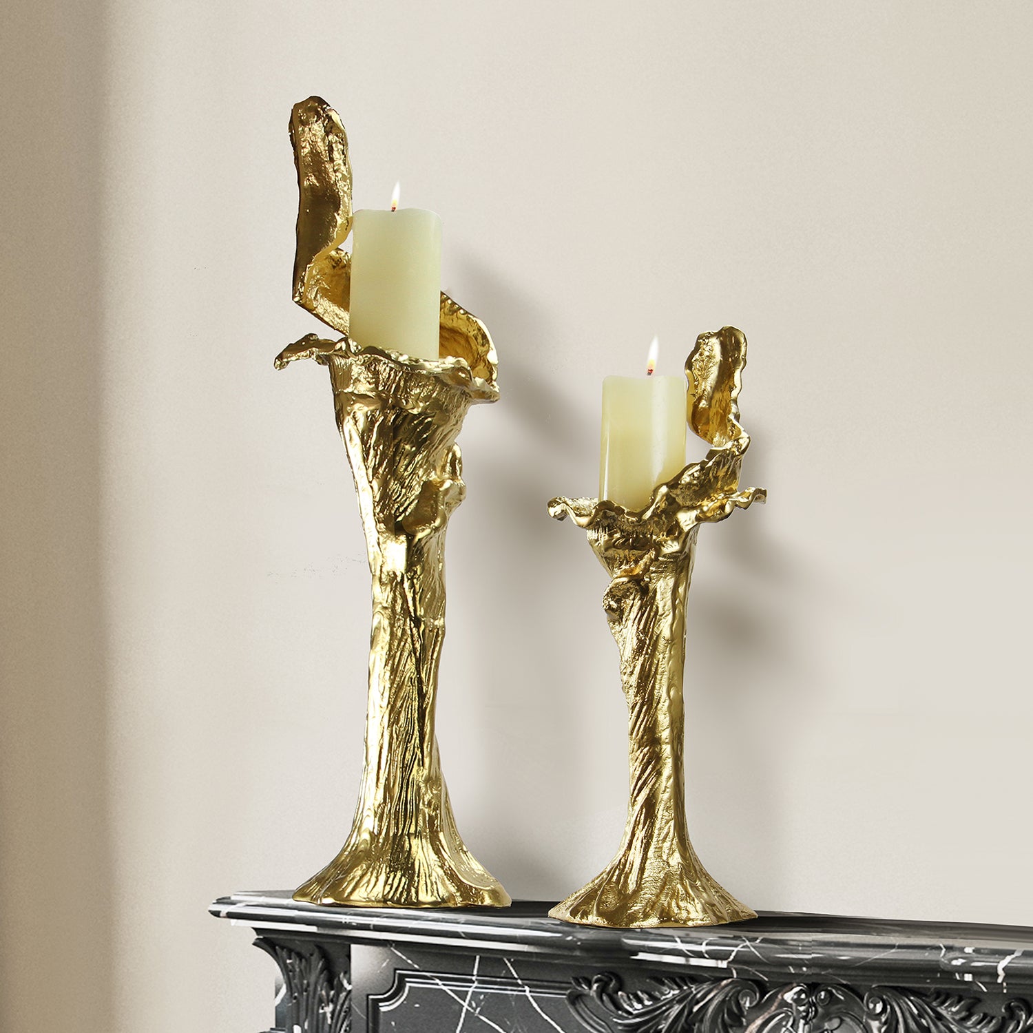 Galore Home Molten Metal portacandele grande ottone