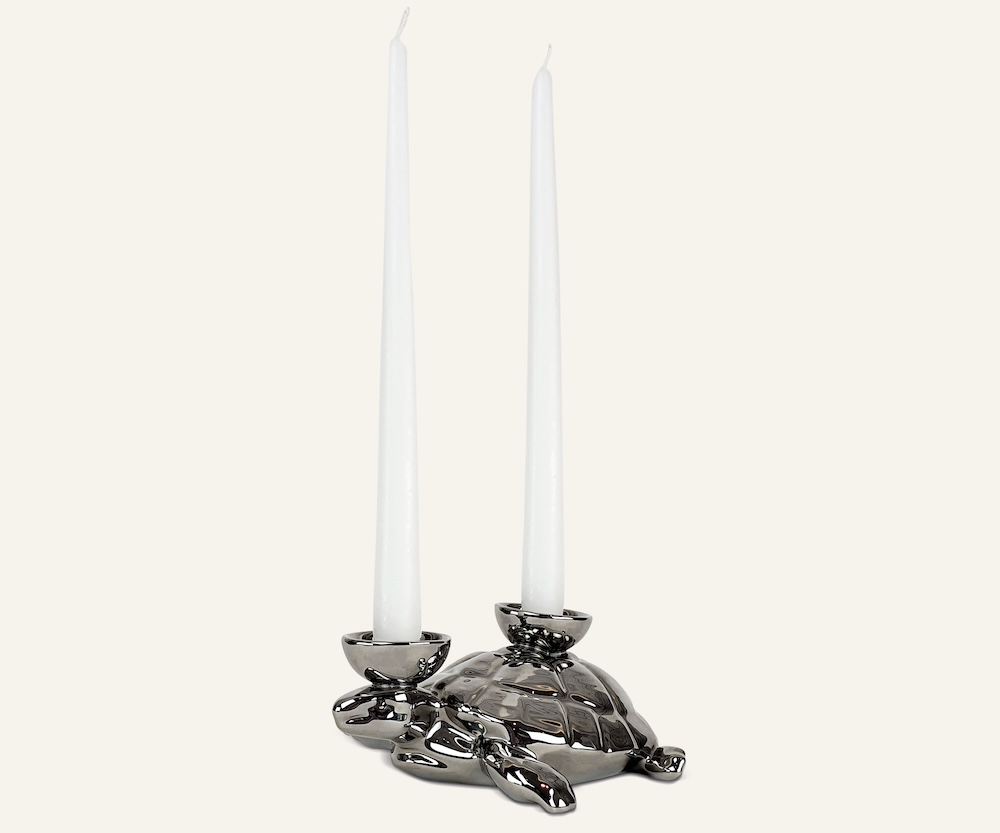 Ceramica Gatti 1928 Luce Selvaggia AC824 scultura tartaruga dipinta a mano