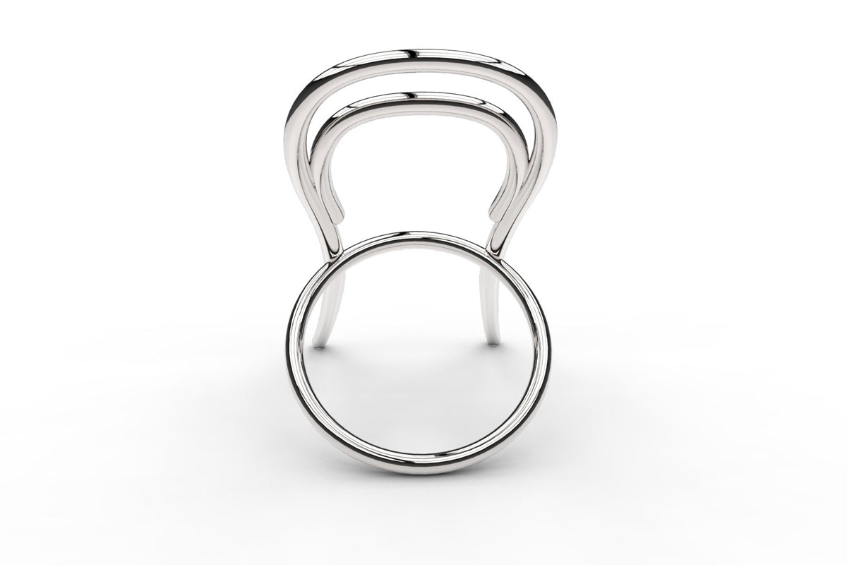 Cyrcus Design Omaggio a Thonet anello bronzo sedia miniatura