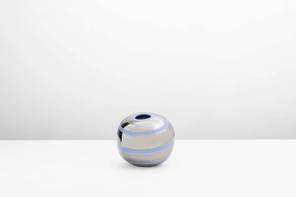 Ceramica Gatti 1928 Platino PB103 vaso berrettino medio platino