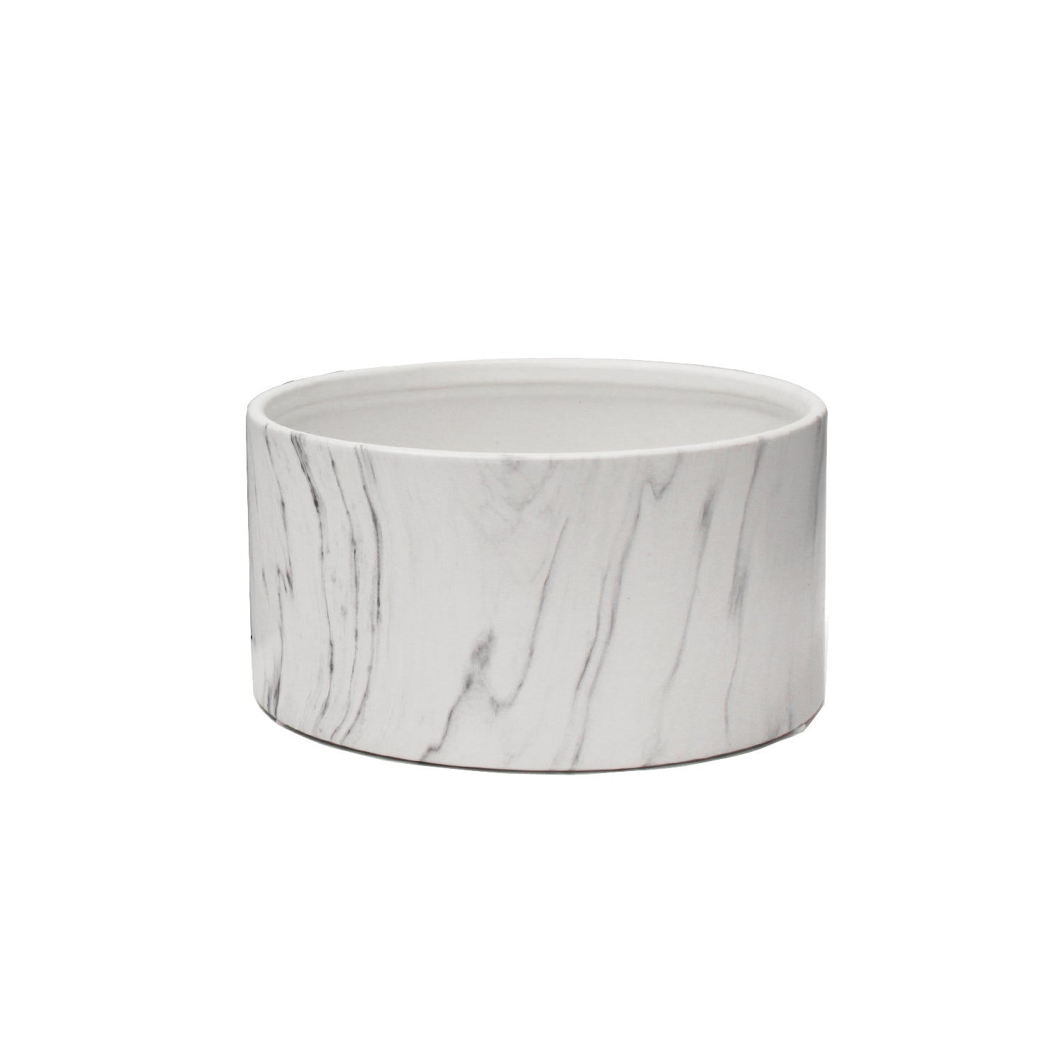 Galore Home Marble Dish Garden CCE04 vaso ceramica bianco piccolo