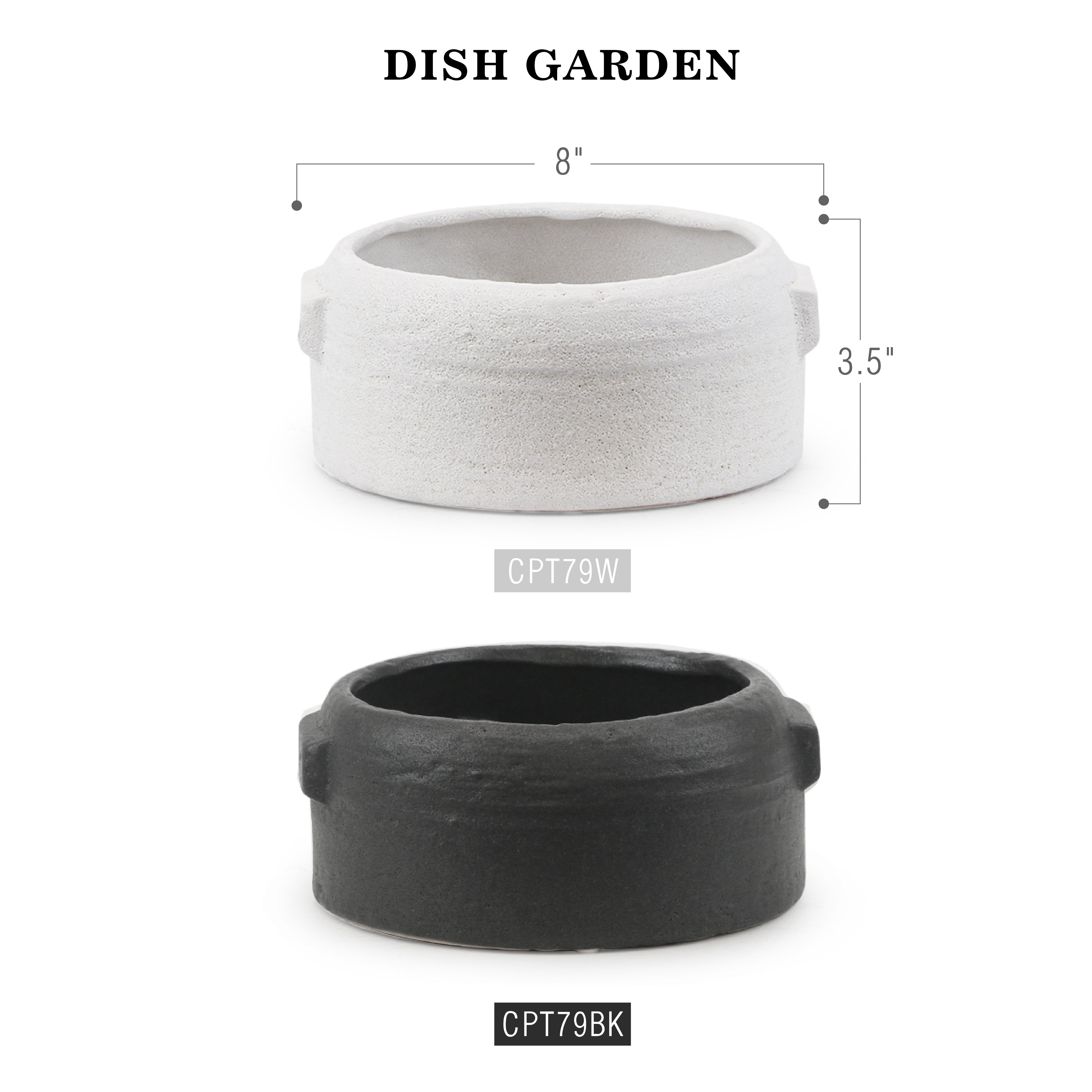 Galore Home Nomad vaso ceramica Pot nero