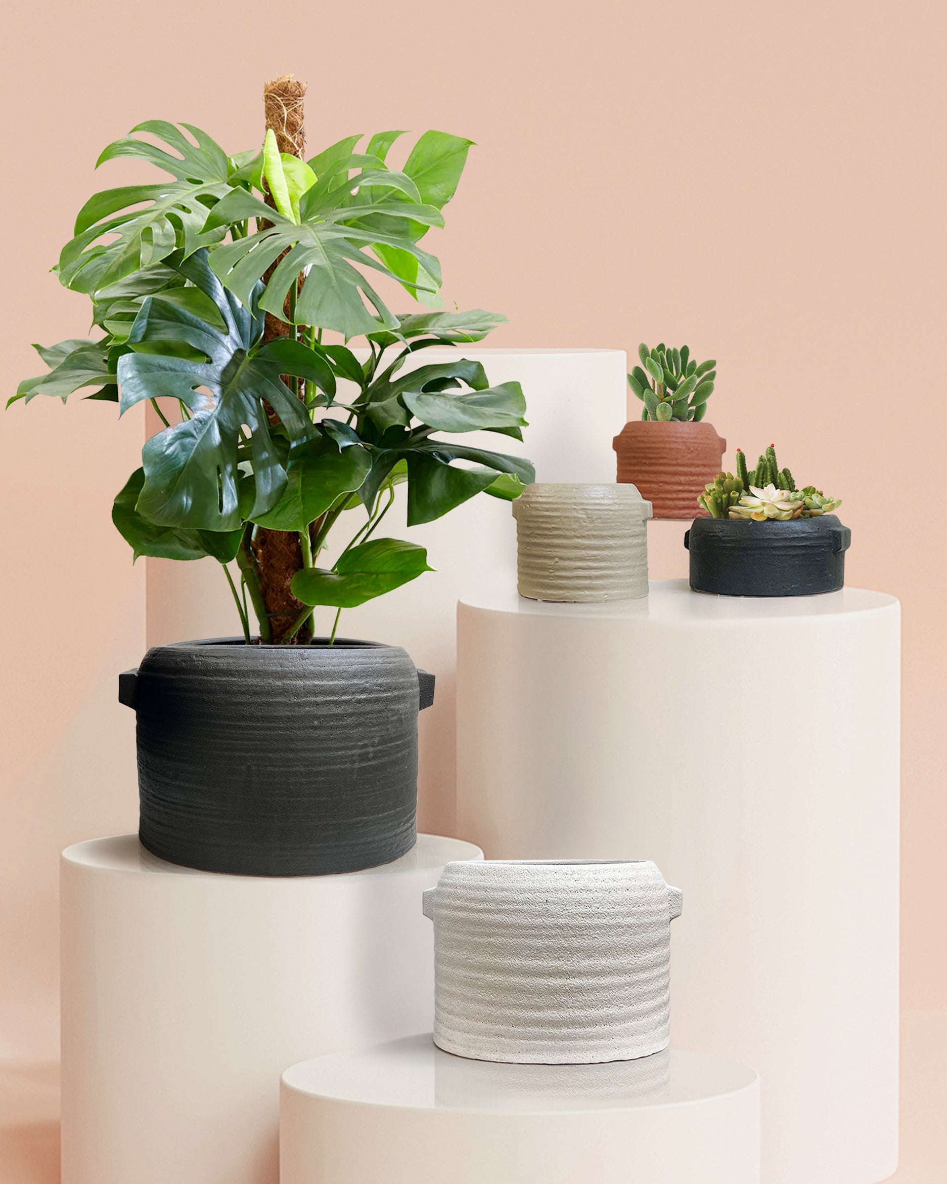 Galore Home Nomad vaso ceramica Pot nero