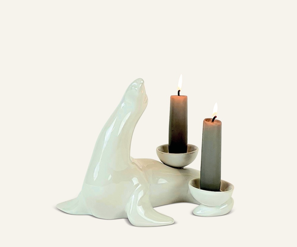 Ceramica Gatti 1928 Luce Selvaggia Foca AC826 scultura